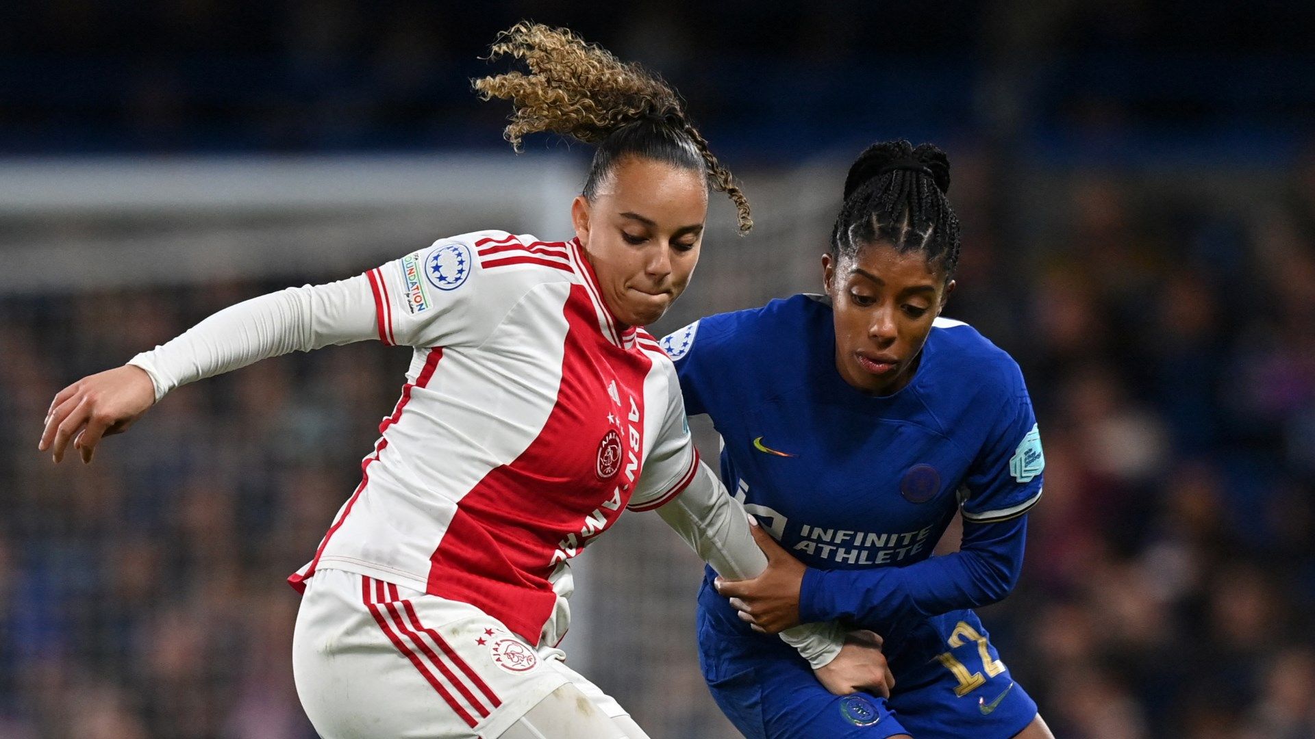 Chasity Grant Ashley Lawrence Ajax Chelsea Women 2023-24