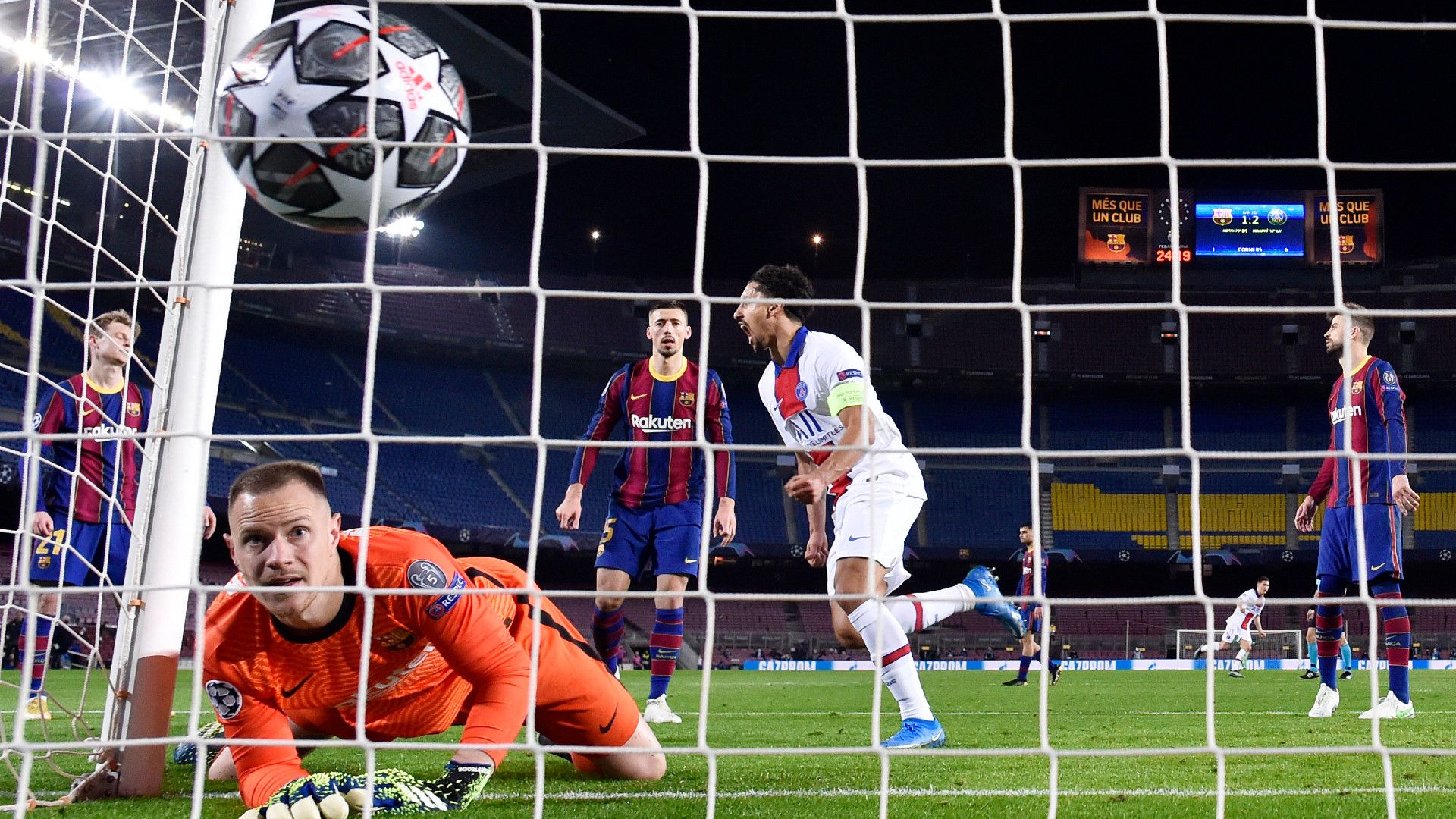 Barcelona PSG Champions League Mbappe De Jong Ter Stegen 09032021