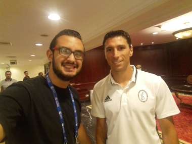 محمود ضياء مع سباستيان تيجالي الوحدة الإماراتي البطولة العربية 31072017