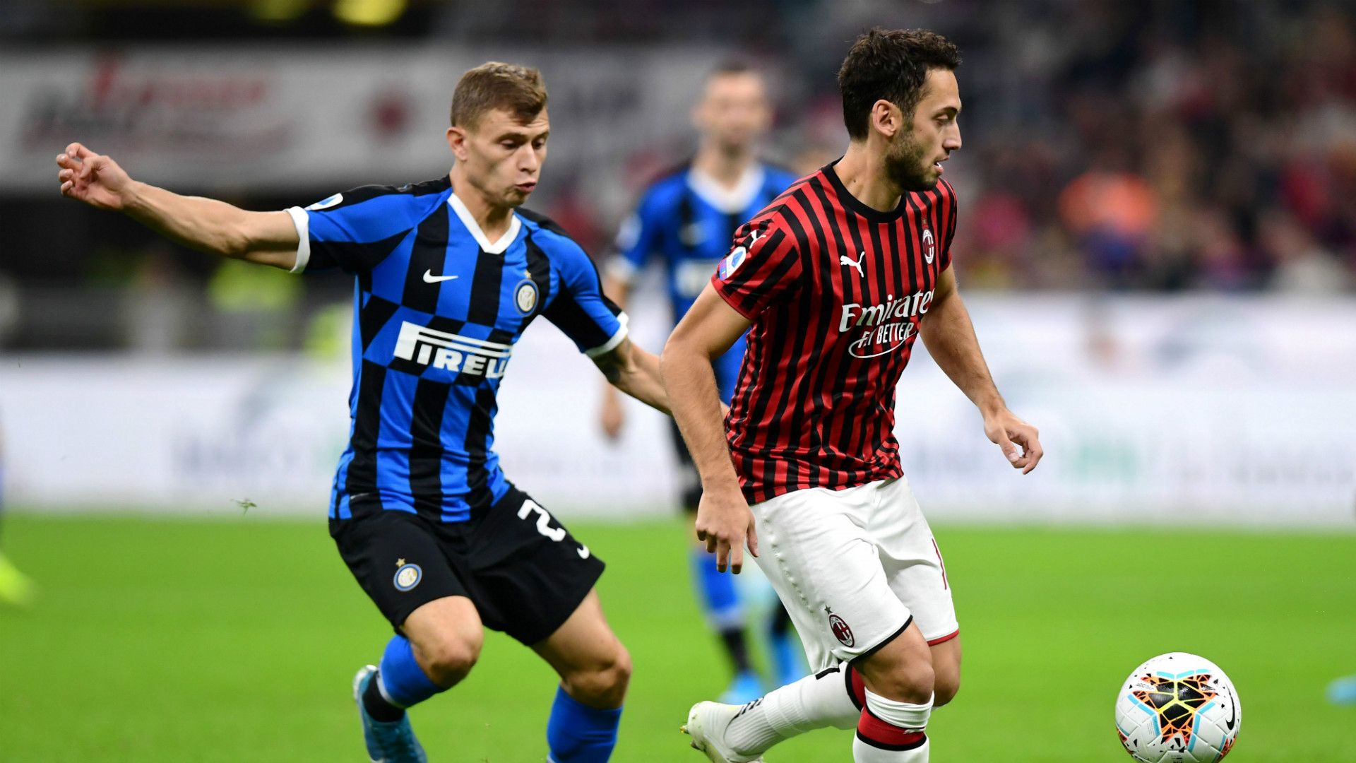 Nicolò Barella Hakan Calhanoglu Milan Inter