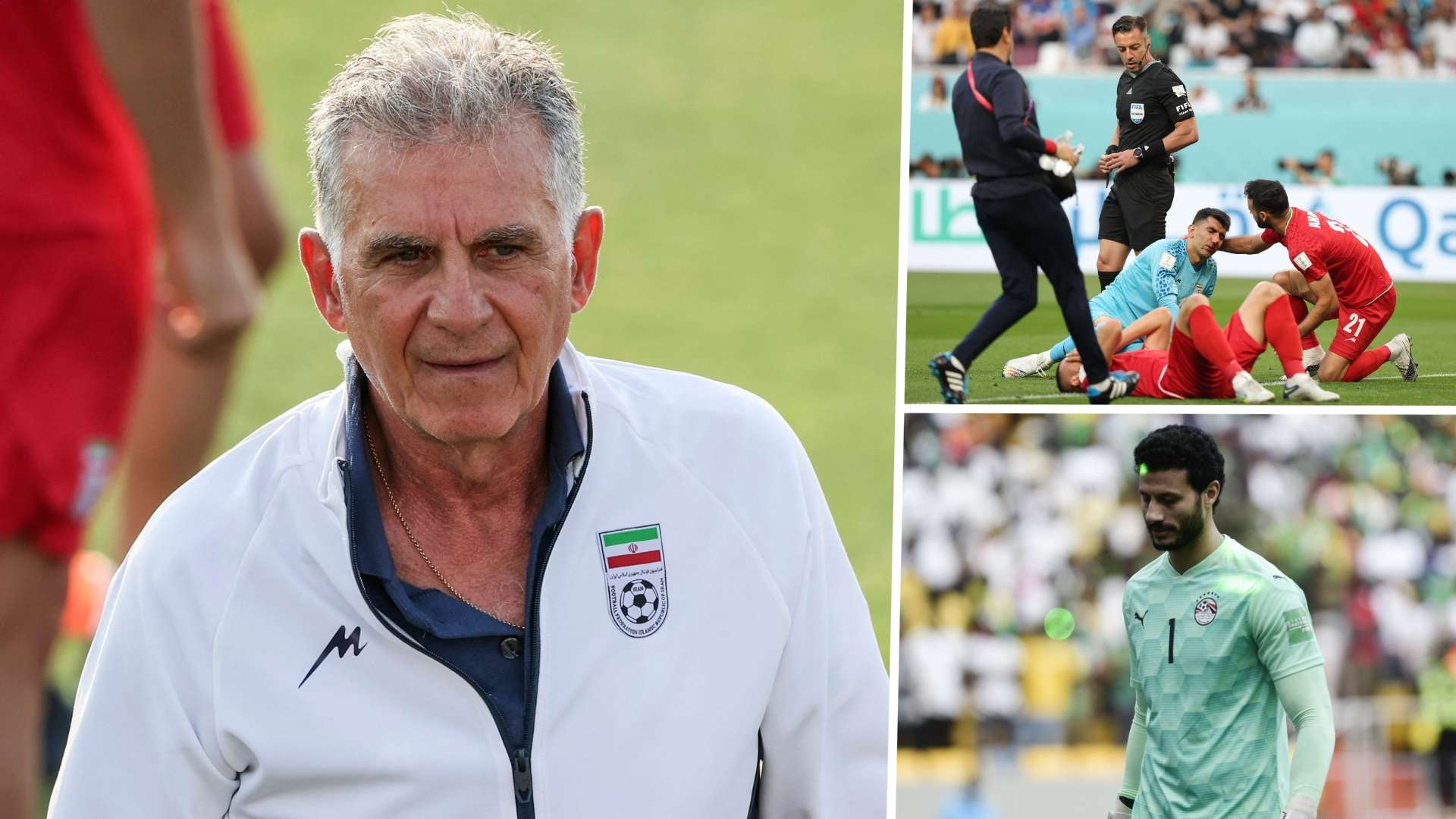 Carlos Queiroz ,Alireza Beiranvand ,Mohammed El Shenawy GFX