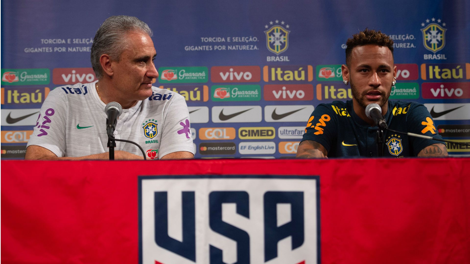 Tite Neymar Seleção Brasil 06 09 2018