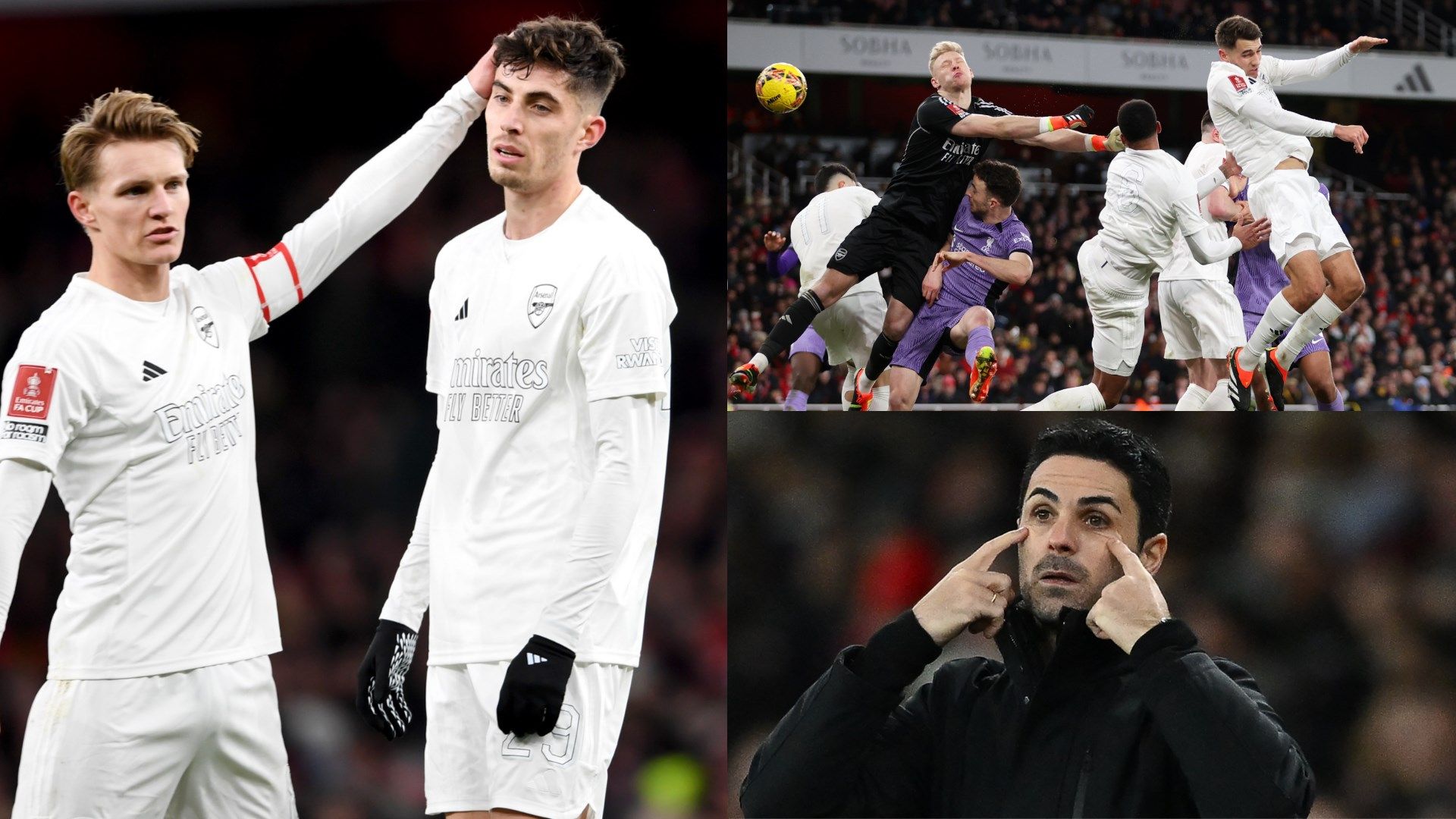 Arsenal-Liverpool split 