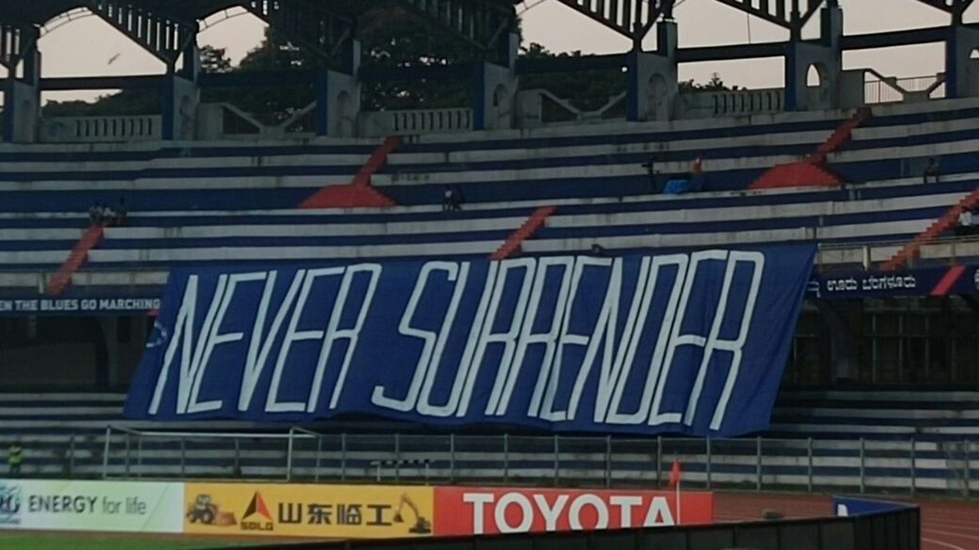 Kanteerava stadium before AFC Cup semifinal between Bengaluru FC and Johor Darul Ta'zim