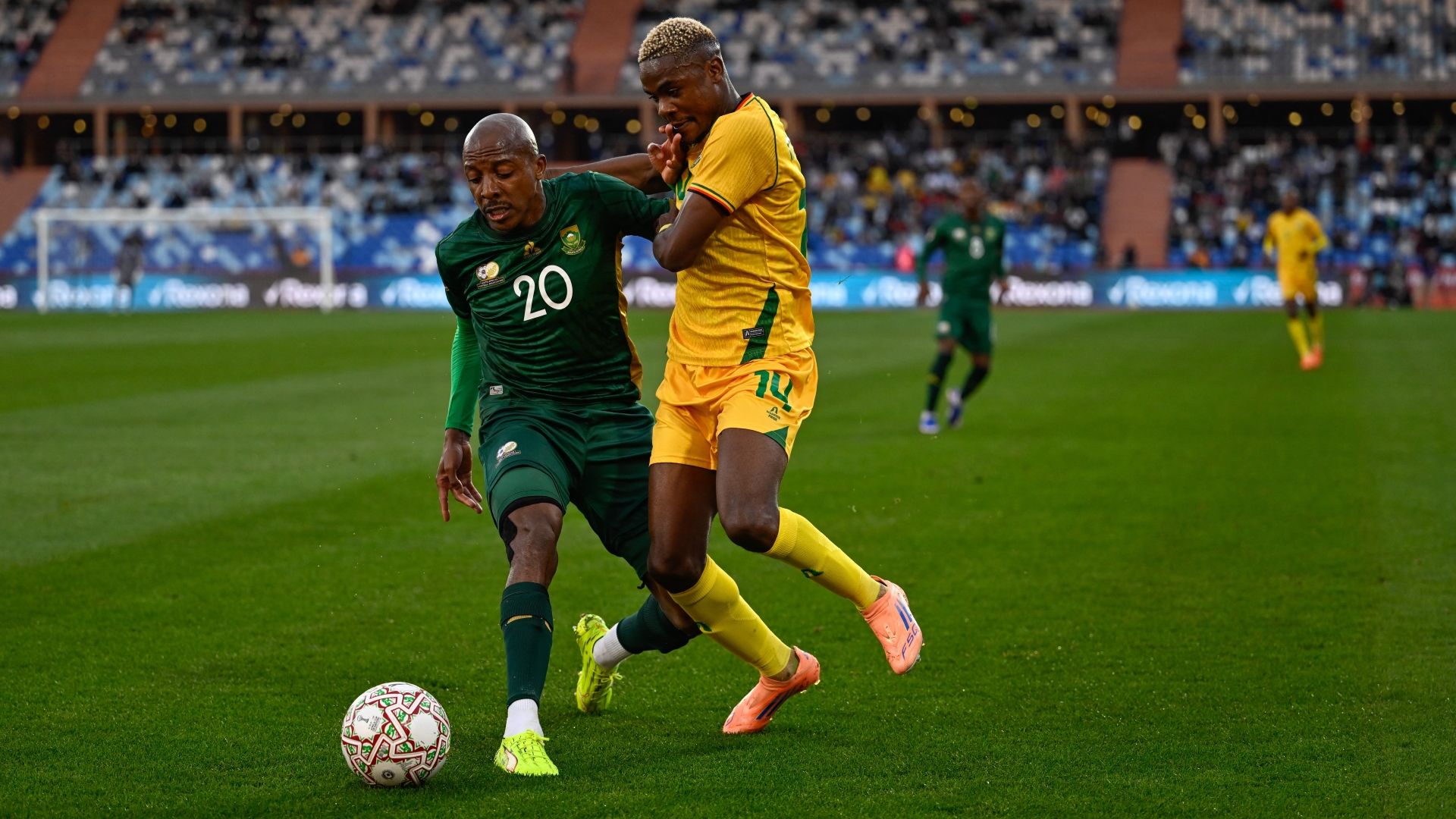 Khuliso Mudau and Daniel Msendami, Bafana Bafana vs Zimbabwe
