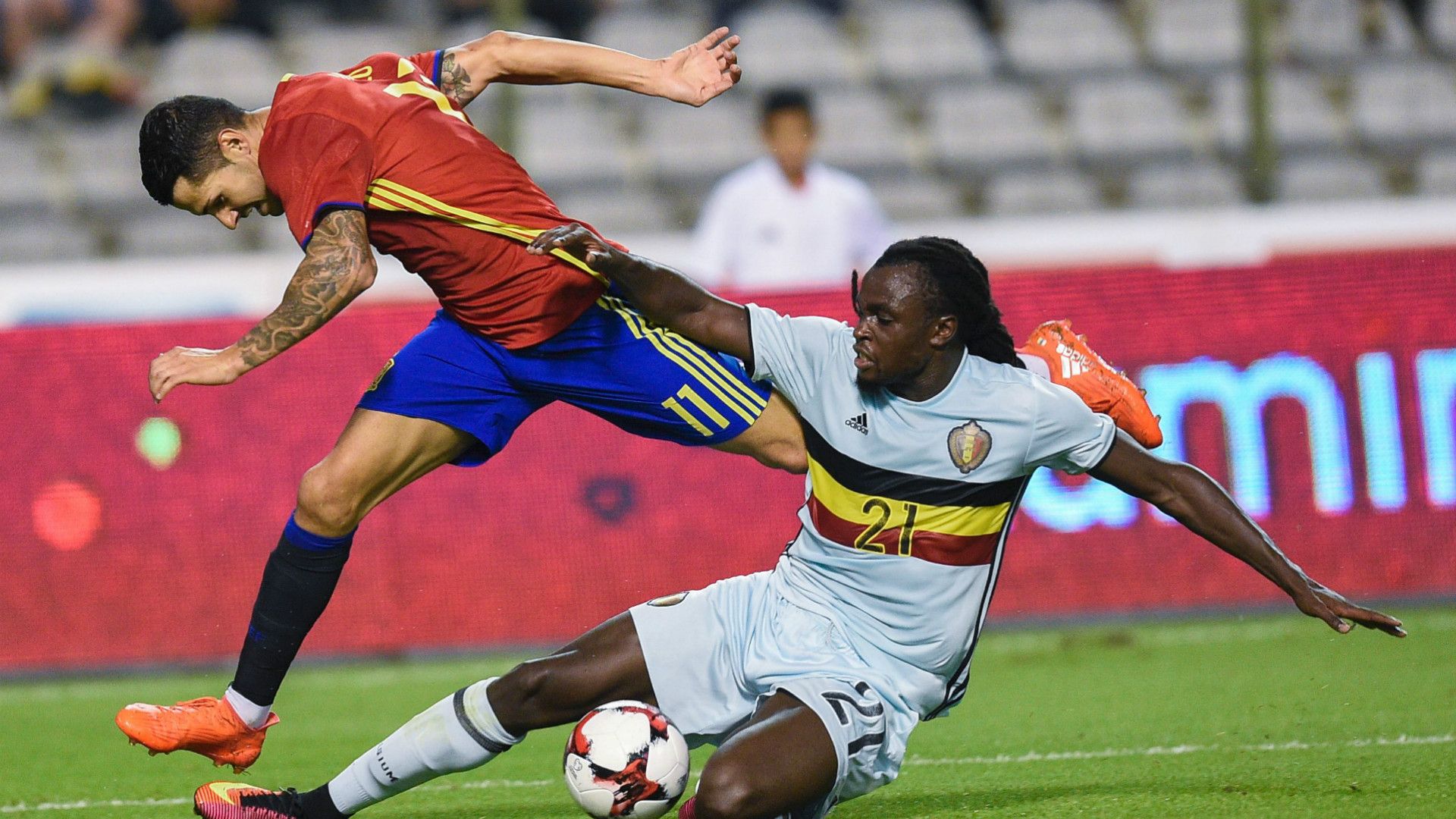 Vitolo Jordan Lukaku Belgium Spain friendly 09012016