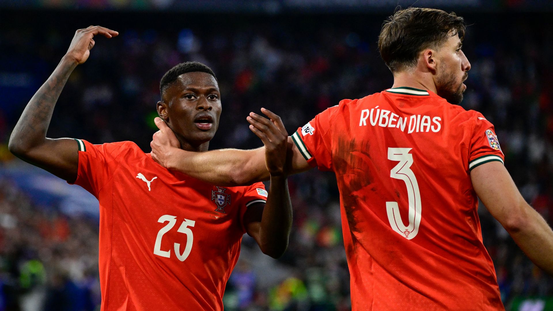 Nuno Mendes Ruben Dias Portugal Nations League 2025