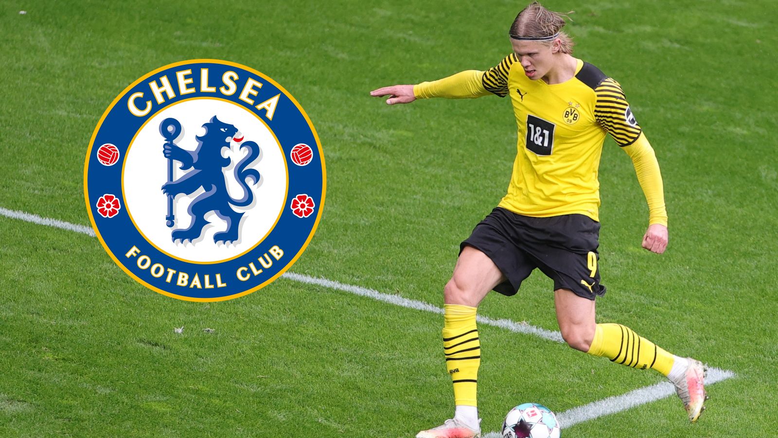 Erling Haaland FC Chelsea Grafik