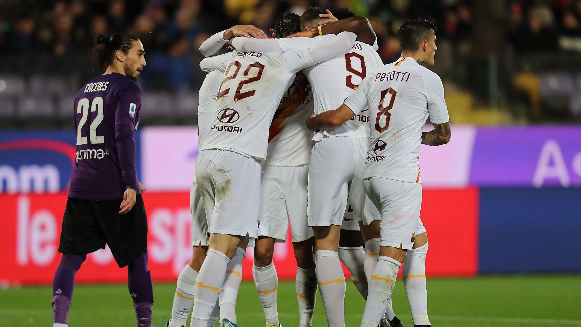 Roma celebrating