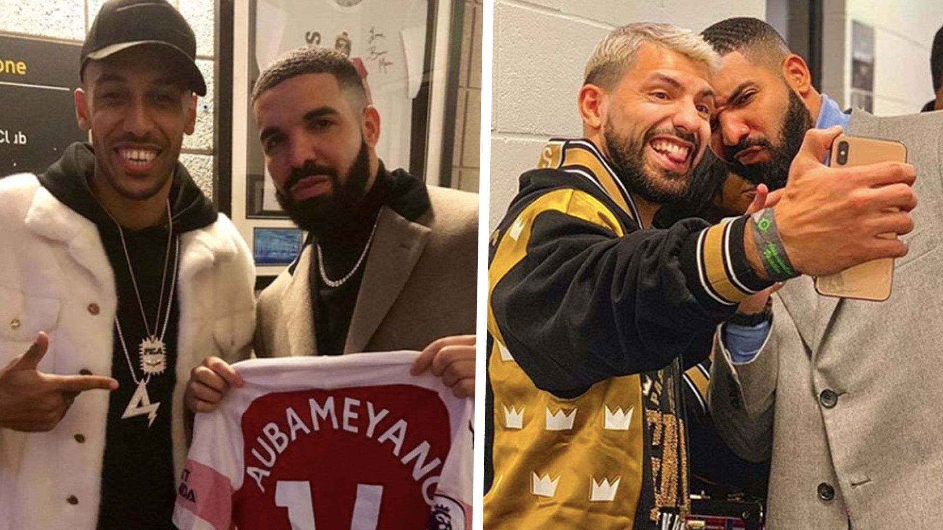 Pierre-Emerick Aubameyang Sergio Aguero Drake