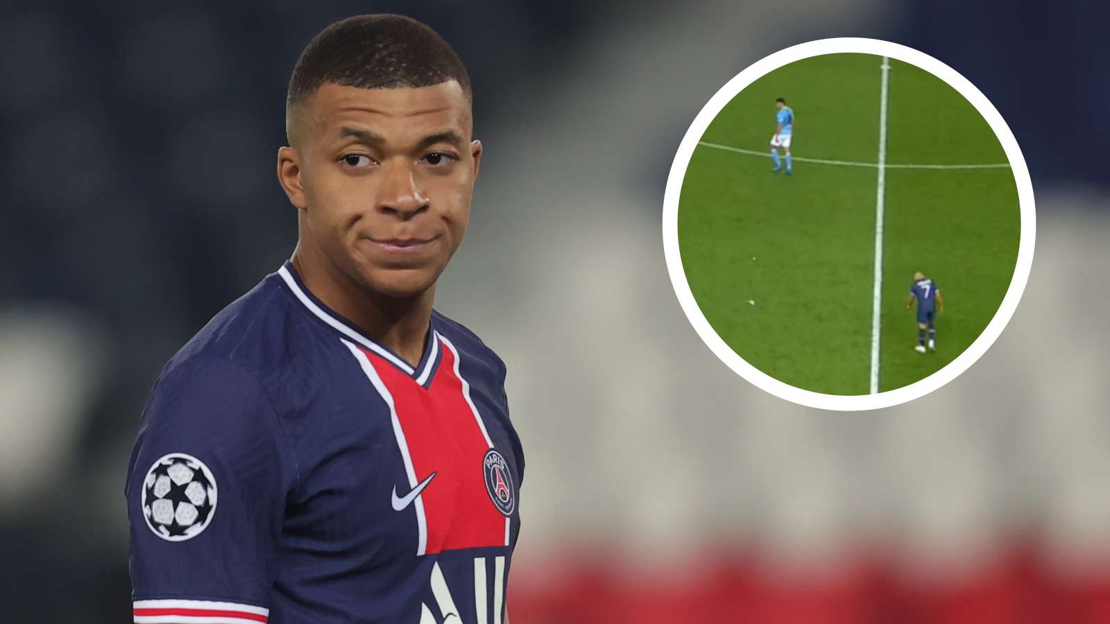 GFX Kylian Mbappe PSG ManCity