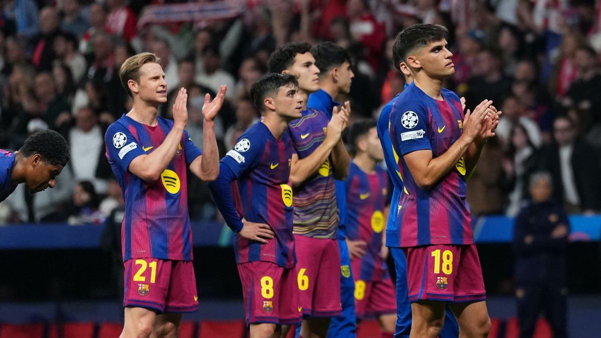Barcelona players Atletico Madrid Barcelona Champions League