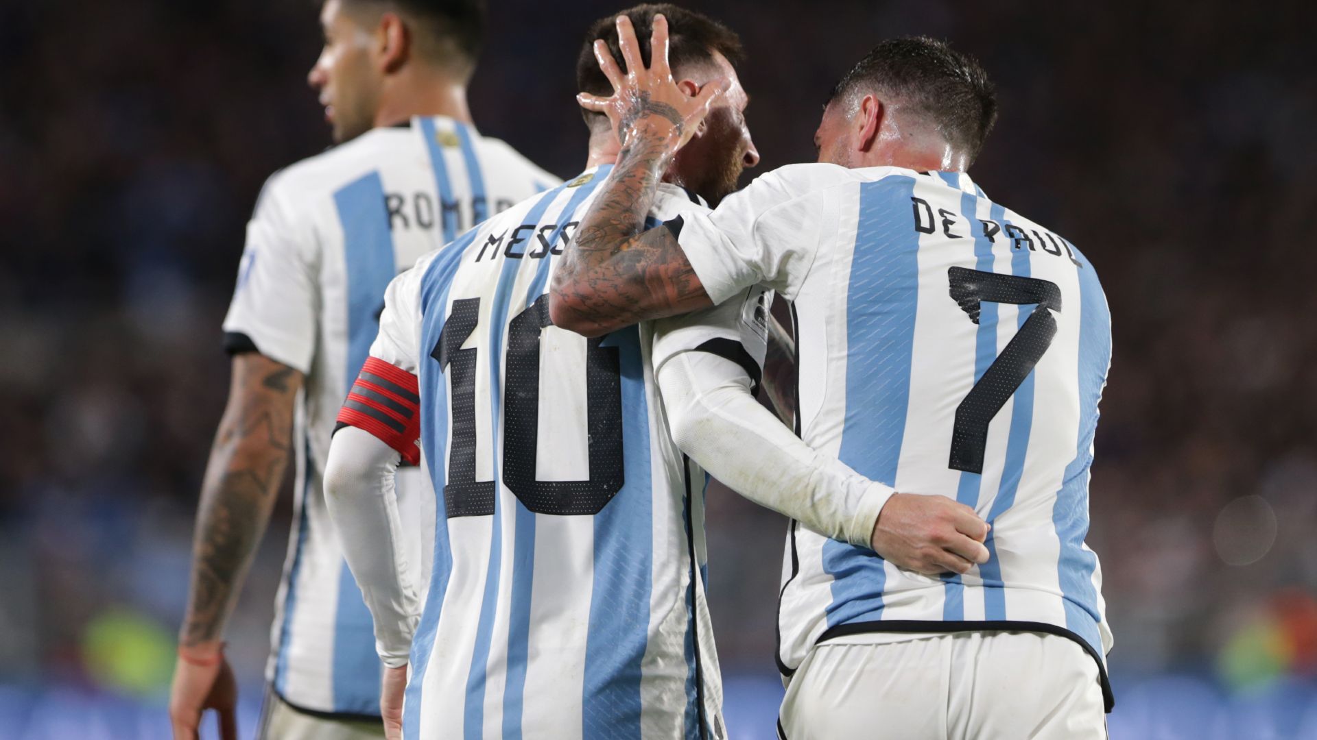 rodrigo de paul lionel messi argentina ecuador eliminatorias 07092023