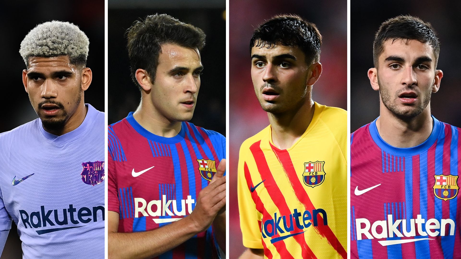 Ronald Araujo Eric Garcia Pedri Gonzalez Ferran Torres Barcelona