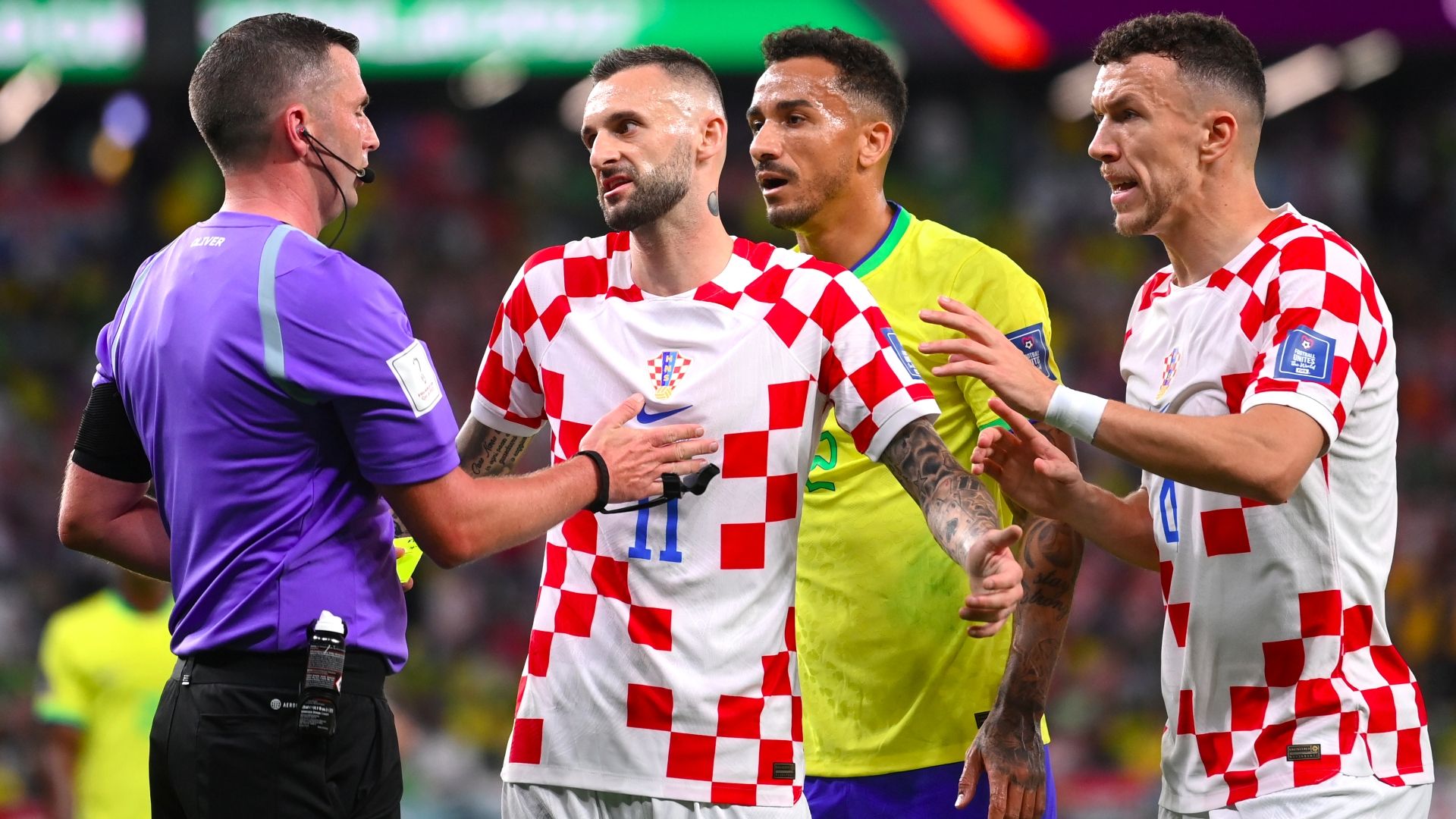 Michael Oliver Danilo Croatia Brazil