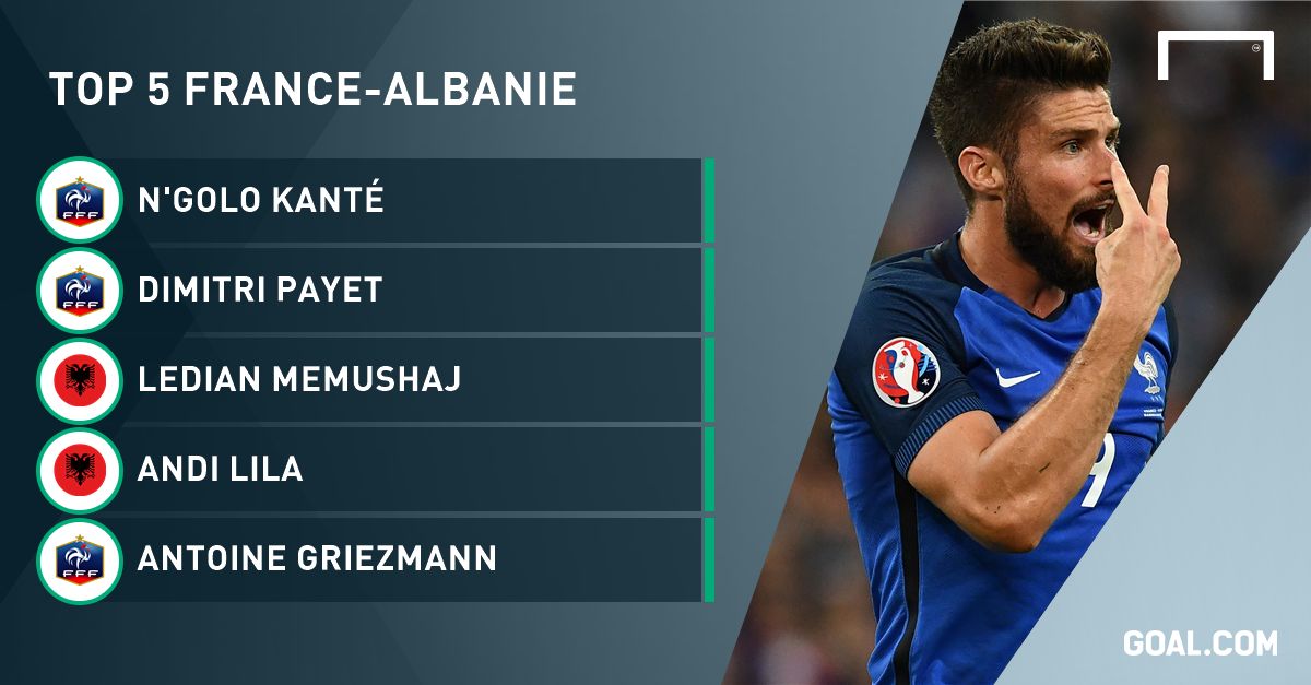 Top 5 - France-Albanie