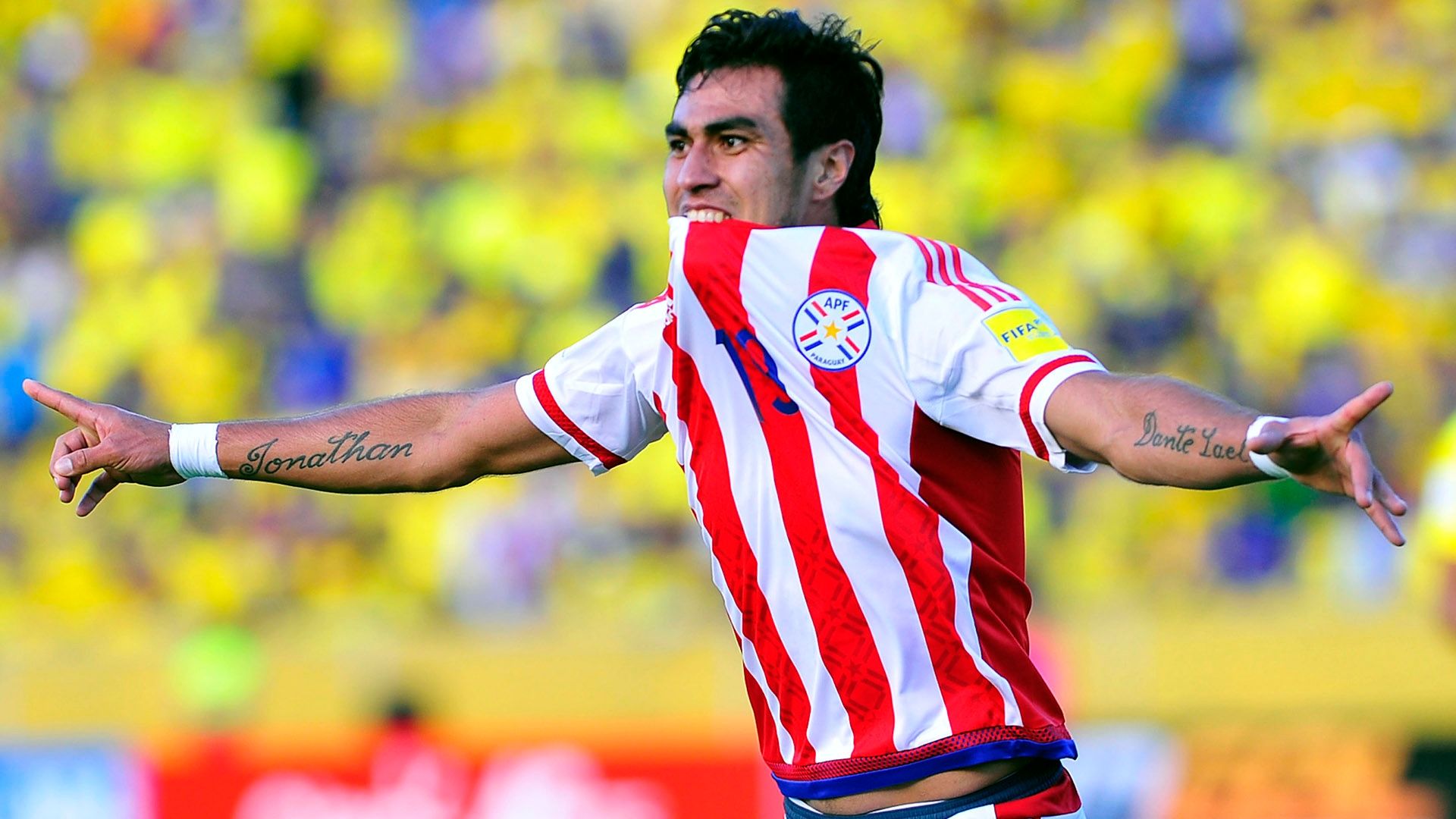 Dario Lezcano Ecuador v Paraguay Eliminatorias 24032016