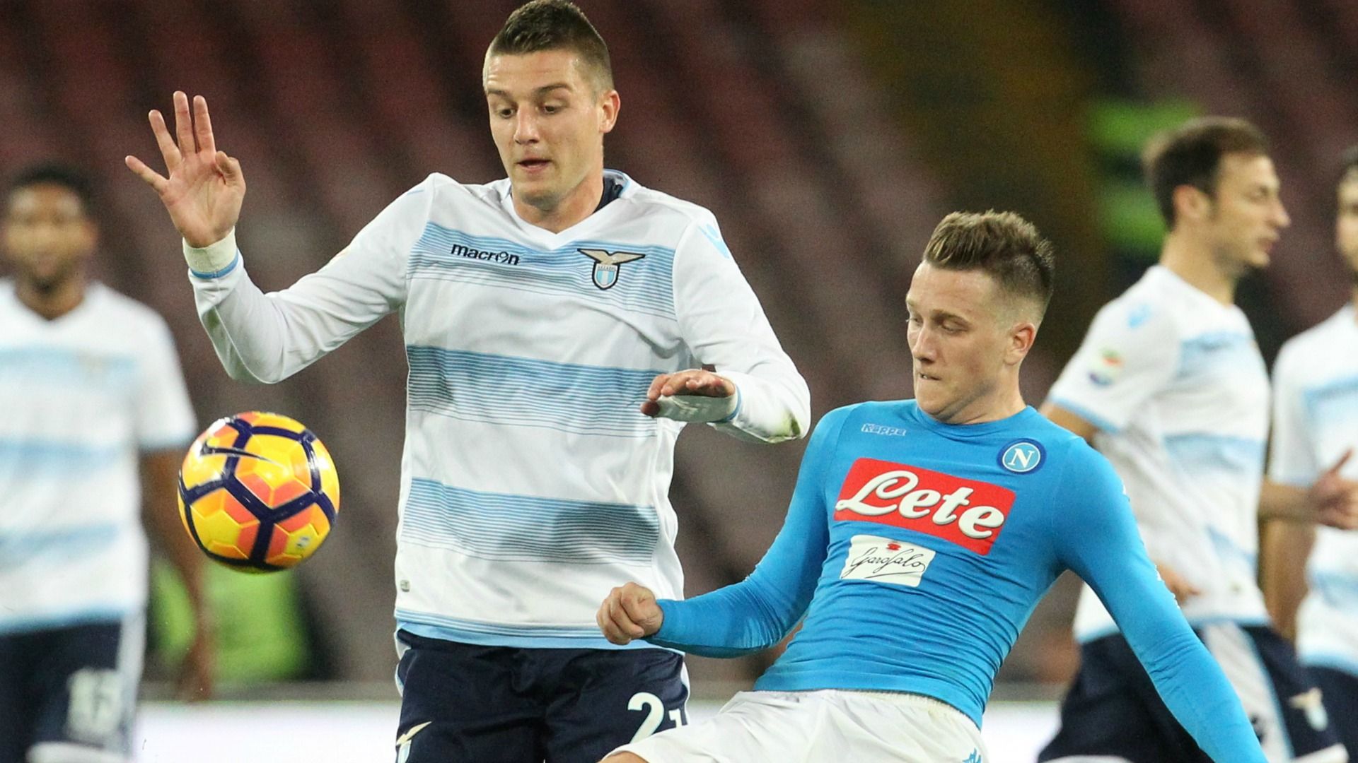 Sergej Milinkovic Savic Piotr Zielinski Napoli Lazio Serie A