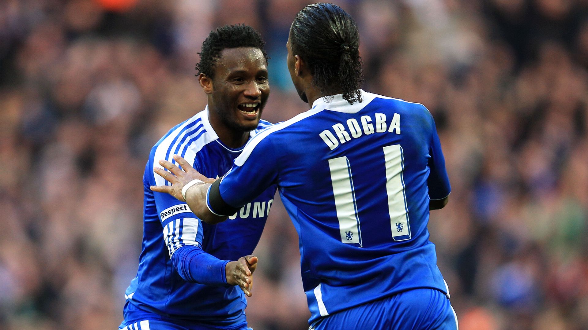 John Obi Mikel Chelsea Drogba