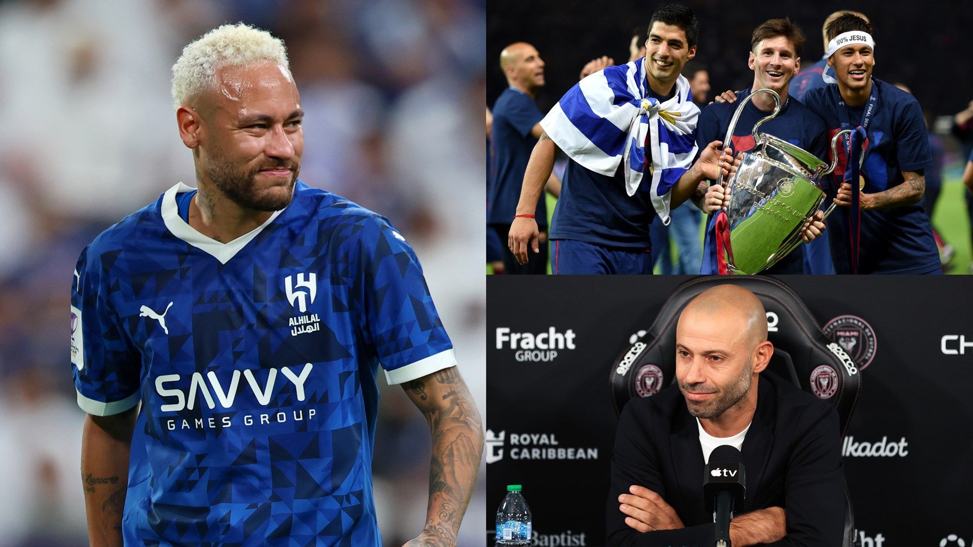 Neymar Lionel Messi Luis Suarez Inter Miami Javier Mascherano