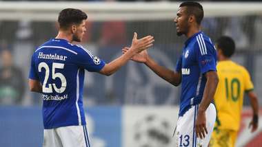 Klaas-Jan Huntelaar Eric Maxim Choupo-Moting FC Schalke 04 21102014