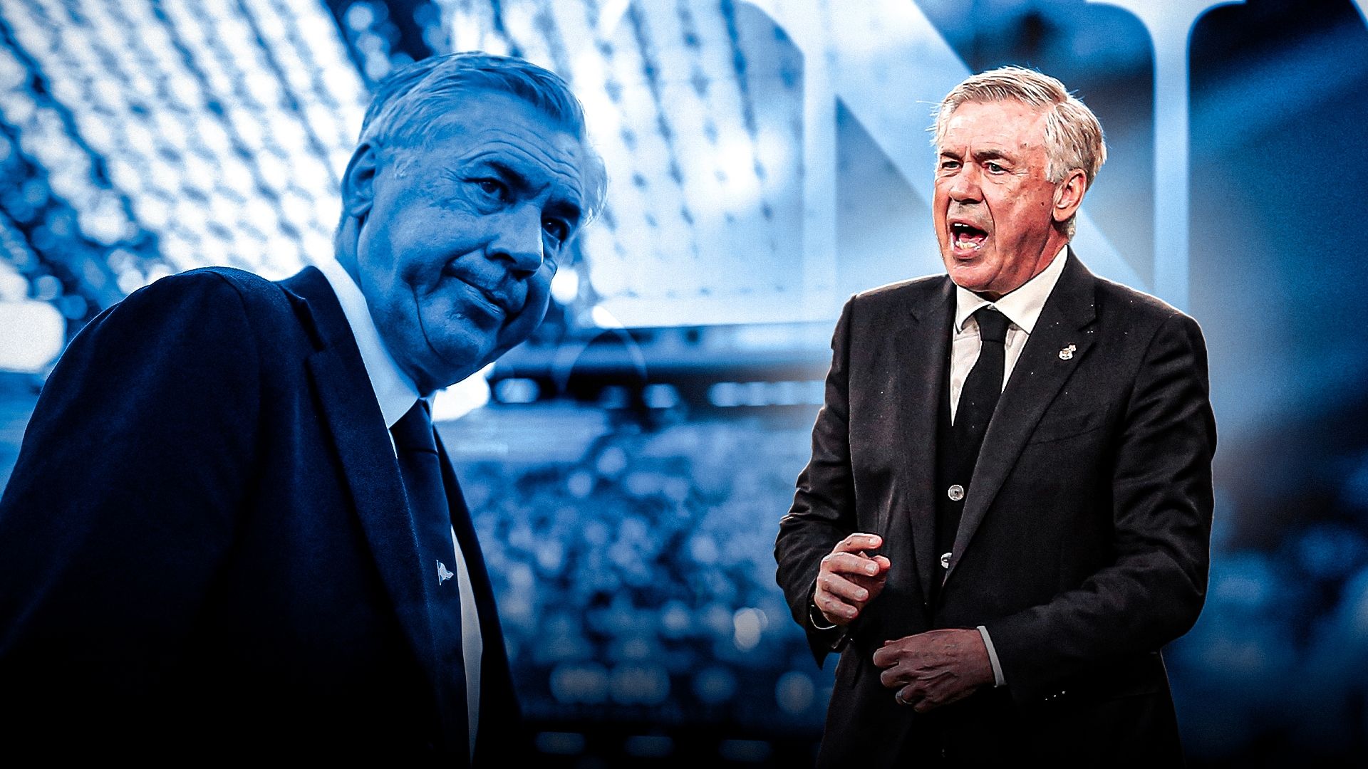 Carlo Ancelotti Napoli Real Madrid GFX