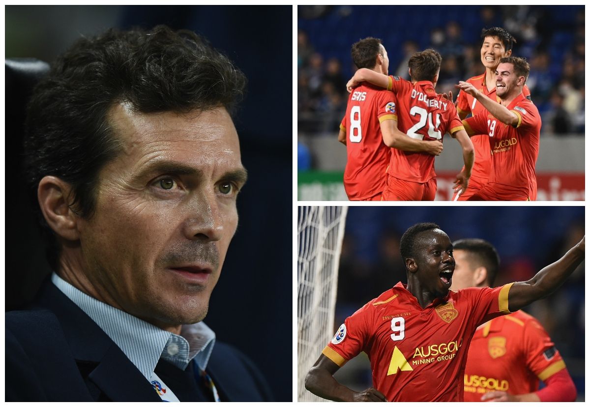 Guillermo Amor Jordan O'Doherty Baba Diawara Gamba Osaka v Adelaide United AFC Champions League 25042017
