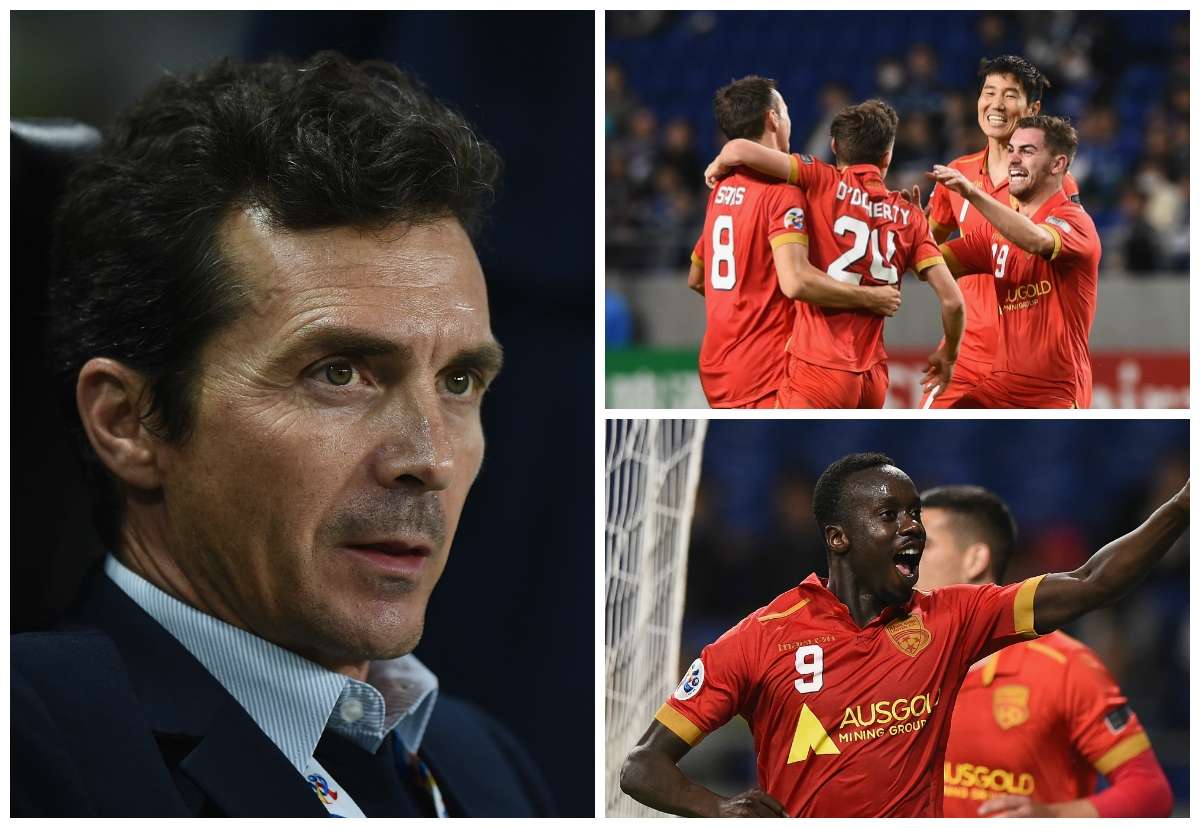 Guillermo Amor Jordan O'Doherty Baba Diawara Gamba Osaka v Adelaide United AFC Champions League 25042017