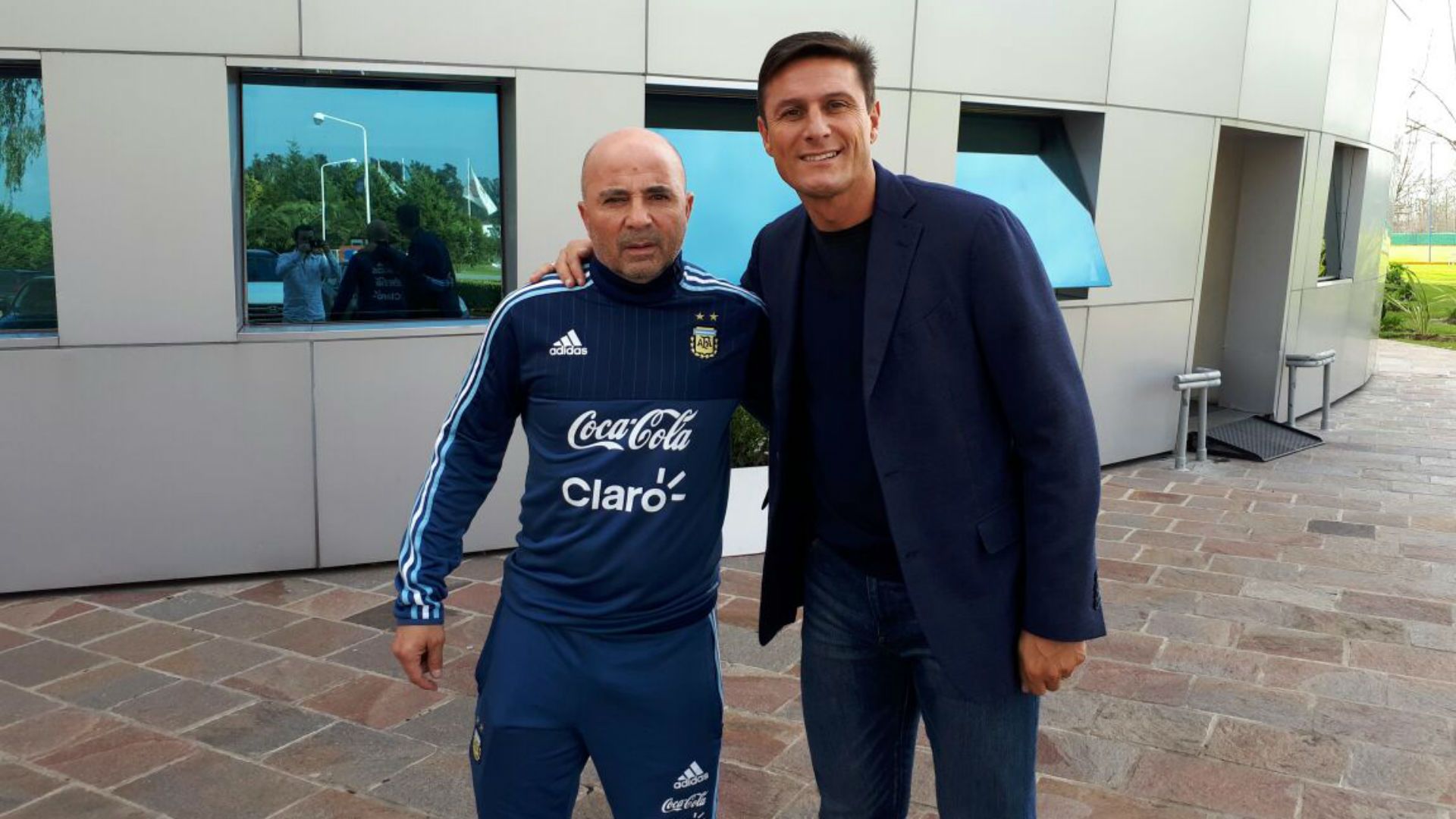 Jorge Sampaoli Javier Zanetti Argentina 13072017