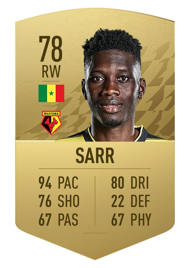 Ismaila Sarr FIFA 22 Card
