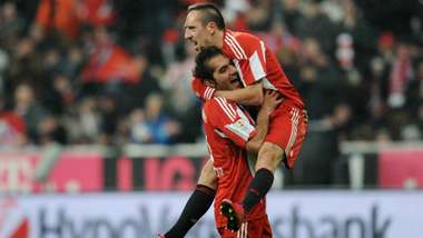 Hamit Altintop Franck Ribery Bayern Munchen 2011