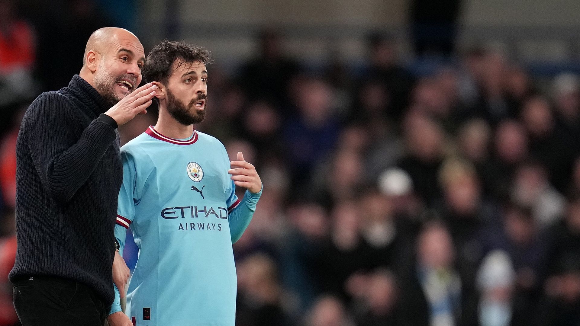 Pep Guardiola Bernardo Silva Manchester City Chelsea Premier League 2022-23