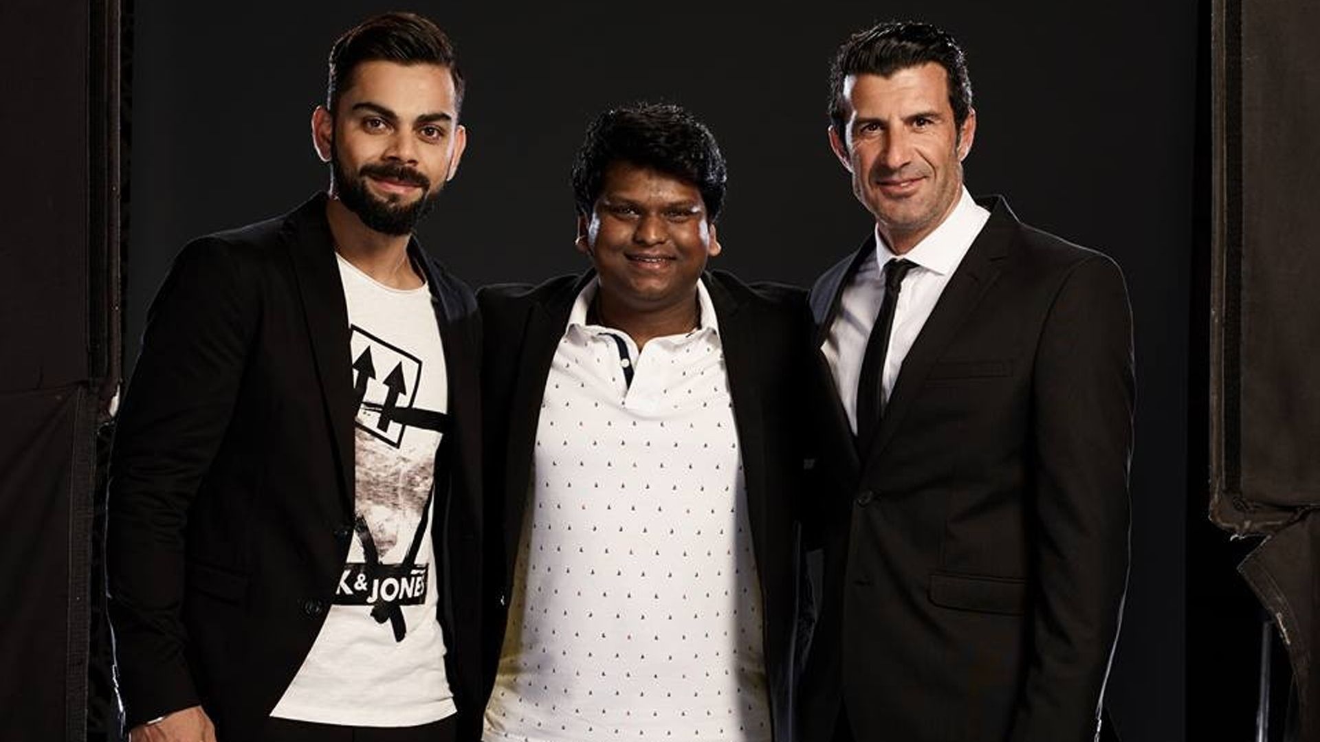 Virat Kohli Abhinandan Balasubramanian Luis Figo Premier Futsal