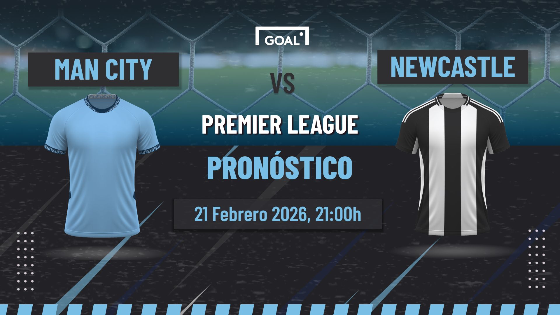 Manchester City vs Newcastle United Pronóstico y Apuestas Premier League | 21/02/26