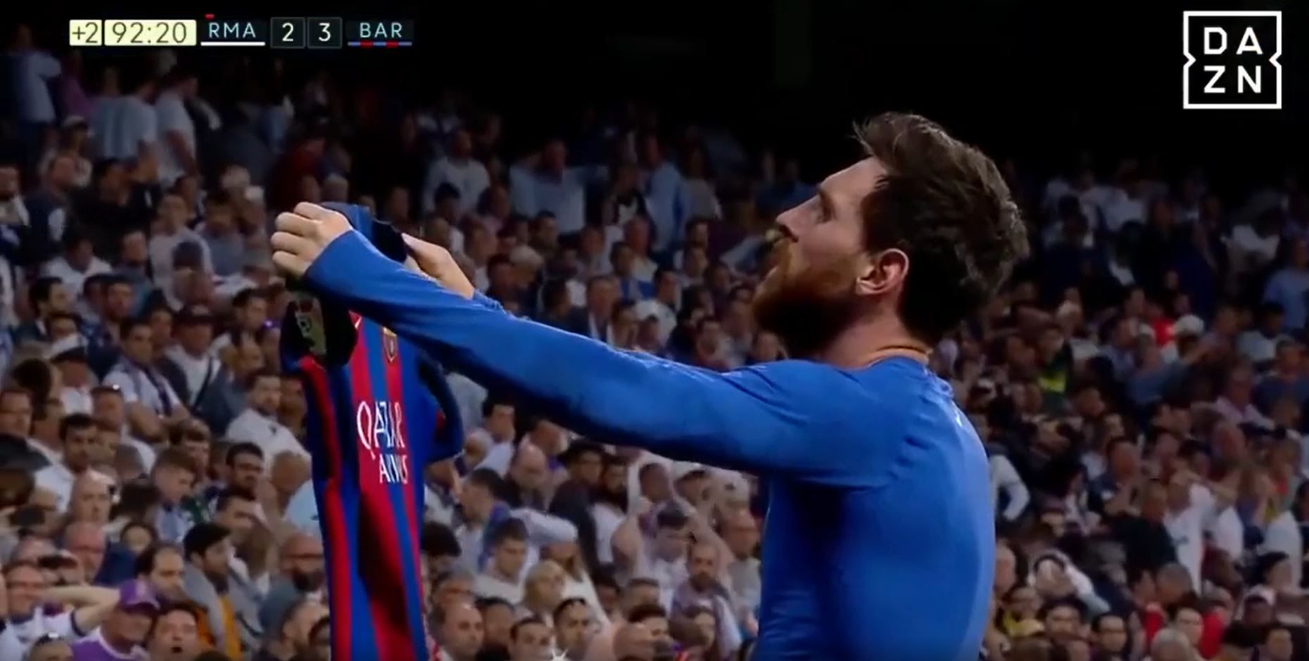 LIONEL MESSI BARCA REAL 500TH GOAL