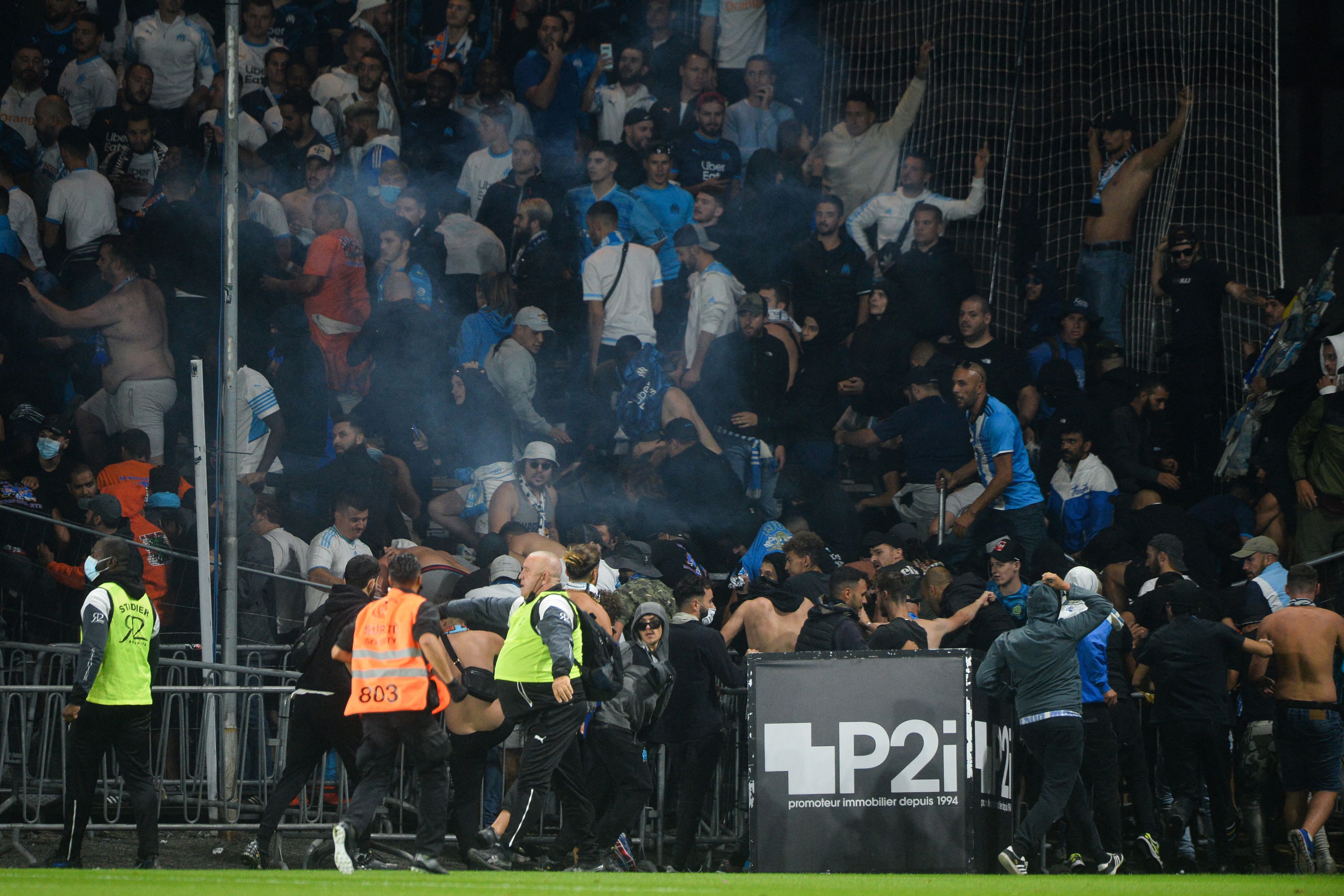 Bagarre générale après Angers-OM.