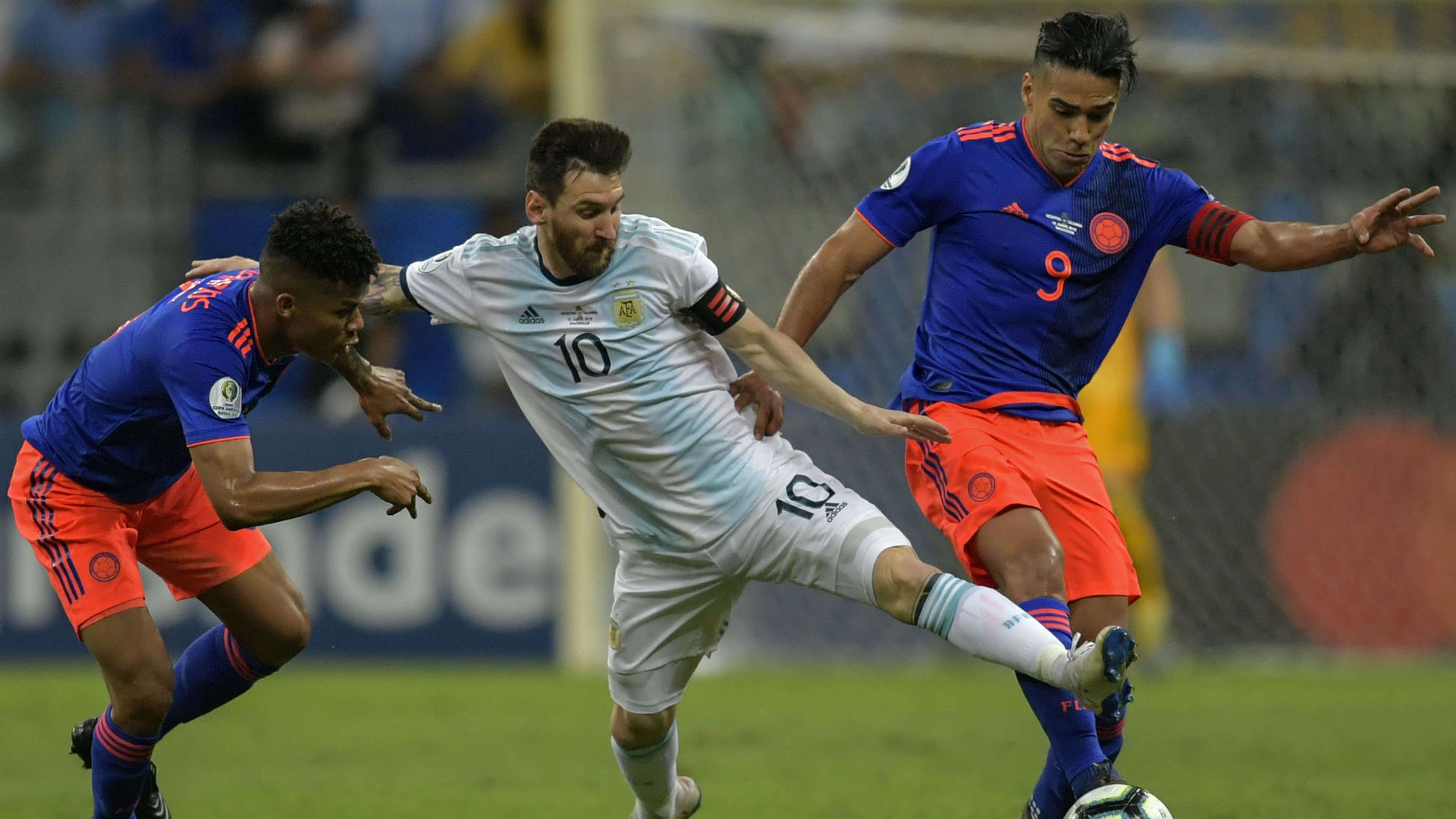 Lionel Messi Wilmar Barrios Radamel Falcao  Argentina Colombia Copa America 2019