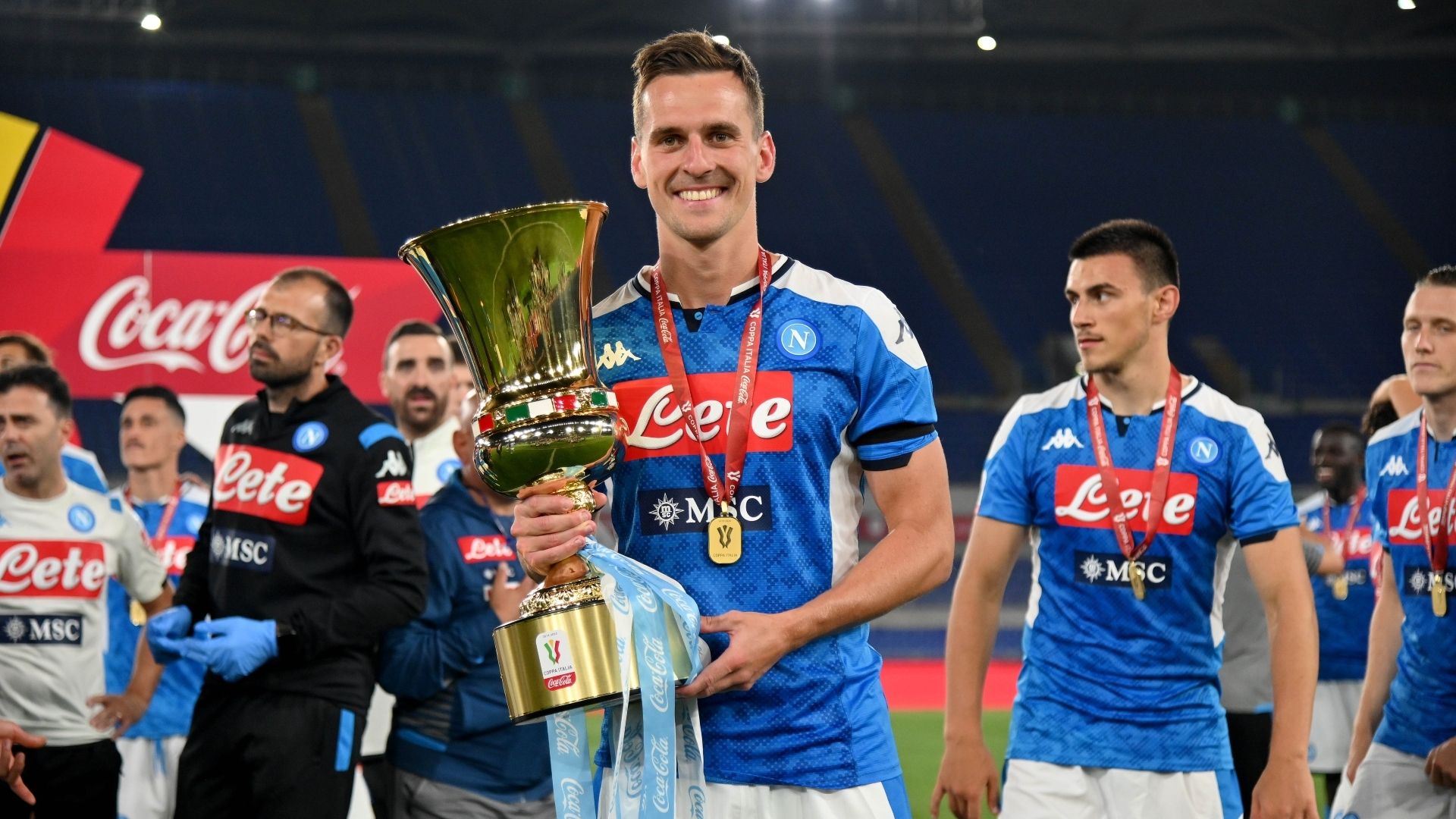 Arek Milik Coppa Italia