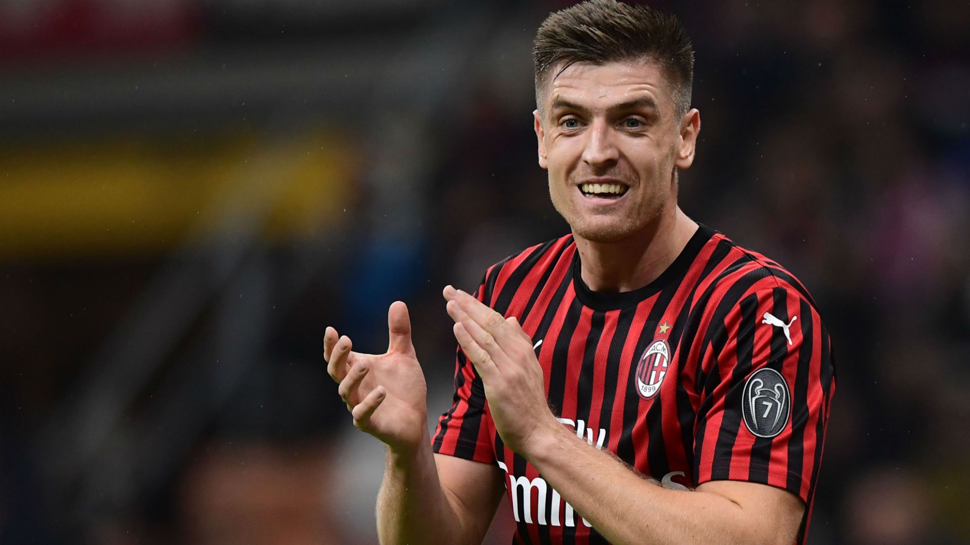 Piatek Milan Lecce Serie A
