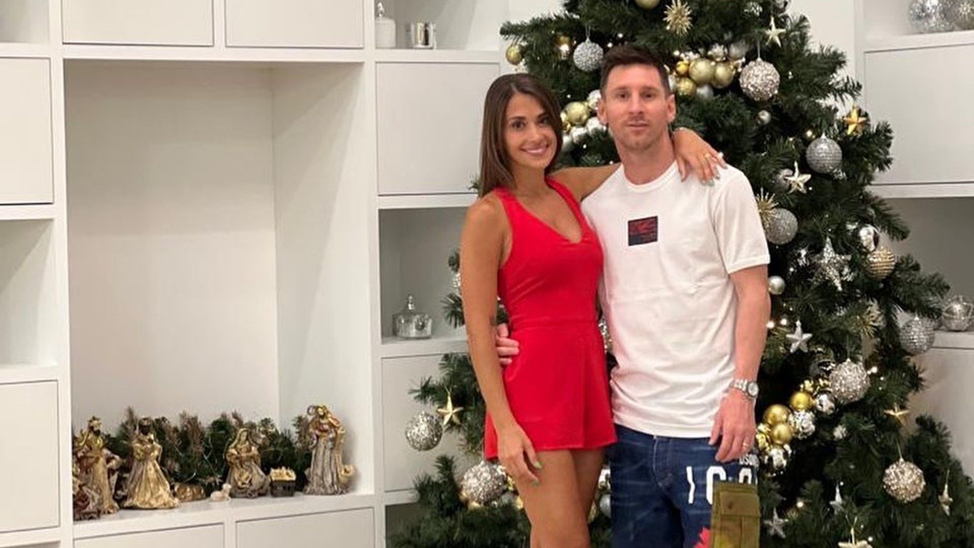 Lionel Messi Antonela Roccuzzo Navidad 2021