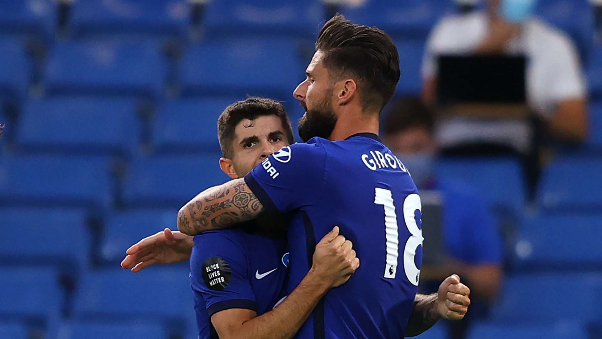 Christian Pulisic Olivier Giroud Chelsea 2019-20