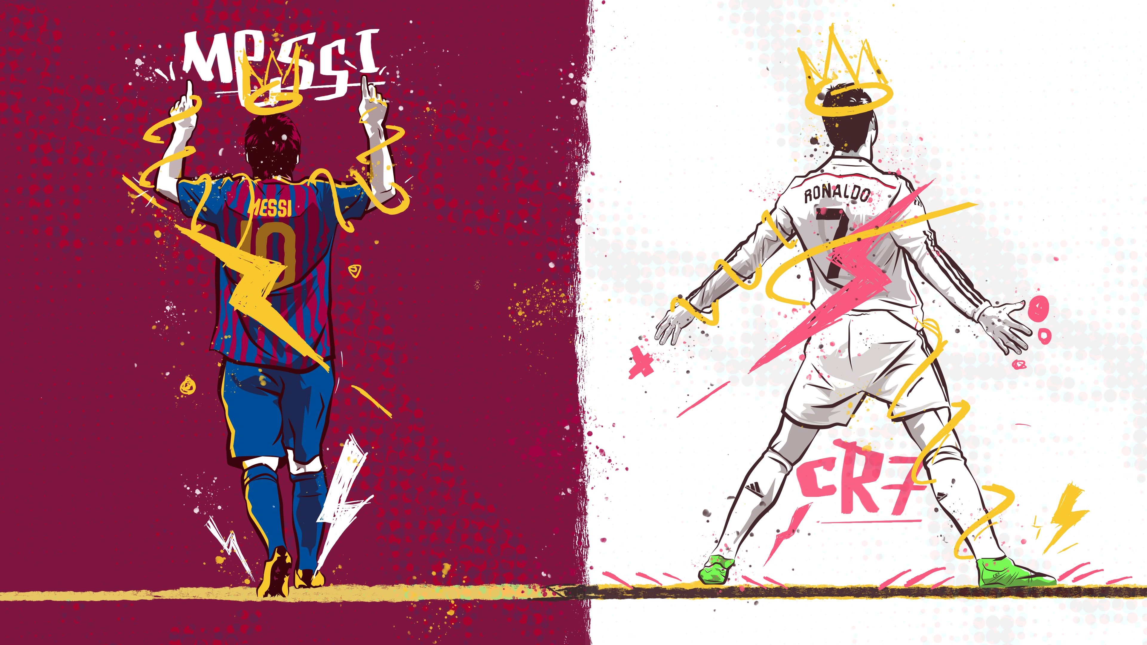 Lionel Messi Cristiano Ronaldo GFX