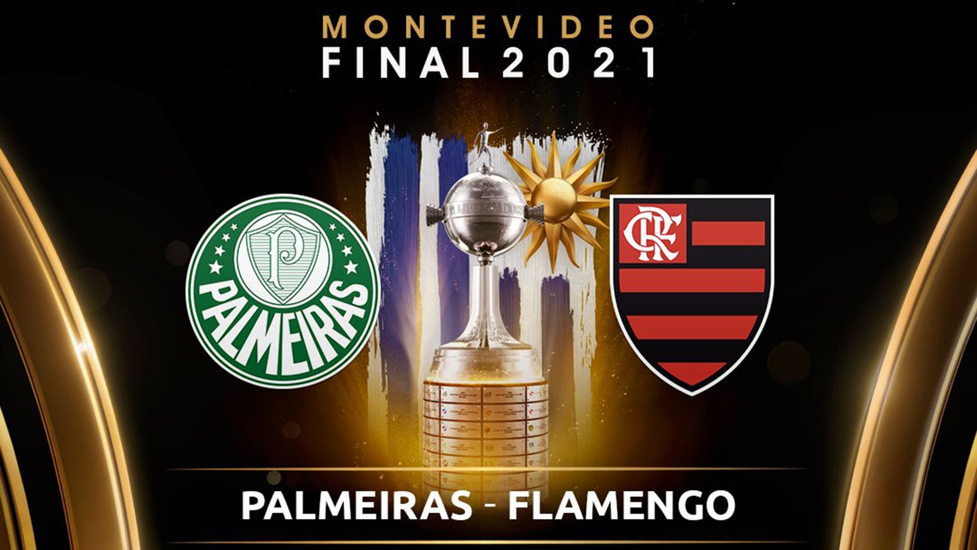 Arte final Palmeiras x Flamengo Conmebol