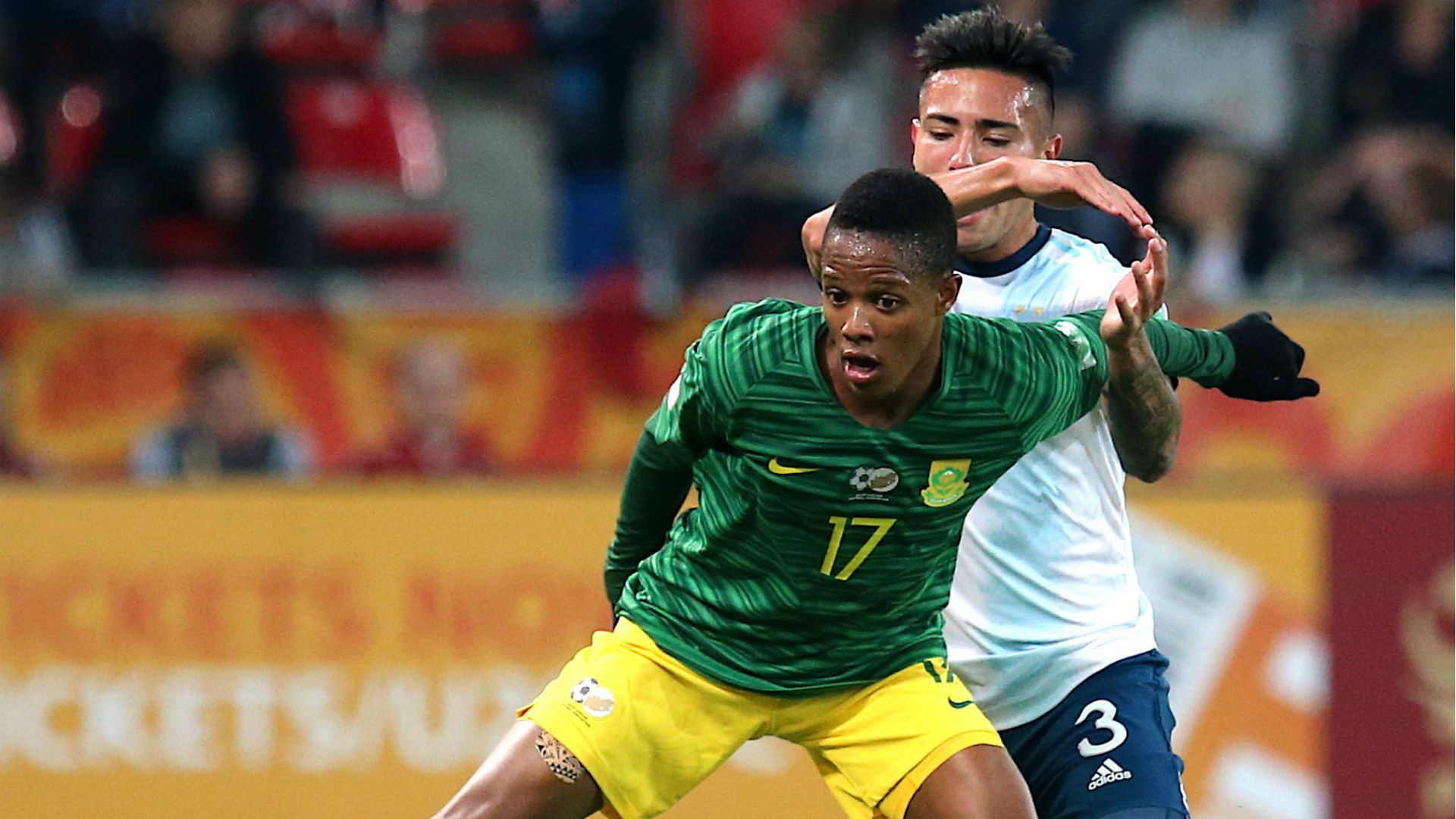 Francisco Ortega of Argentina and Luvuyo Phewa of South Africa, May 2019