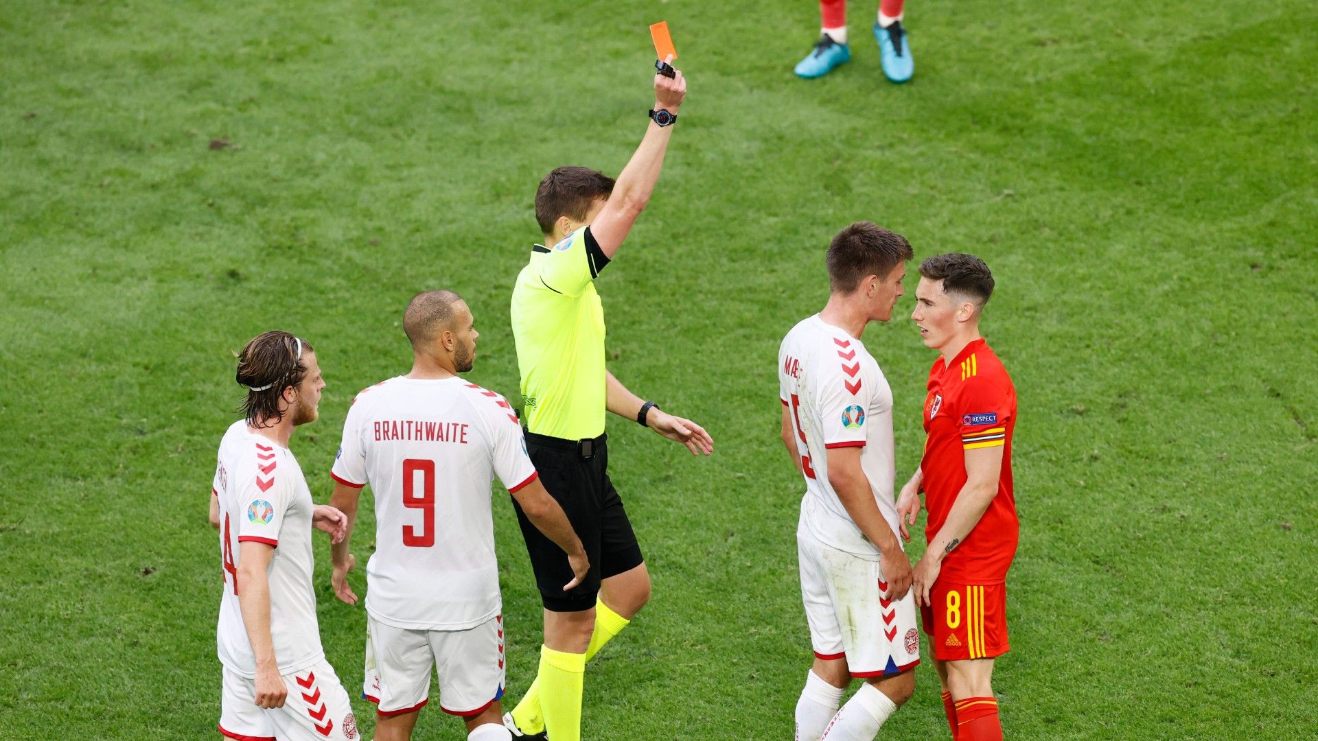 Harry Wilson Wales vs Denmark Euro 2020