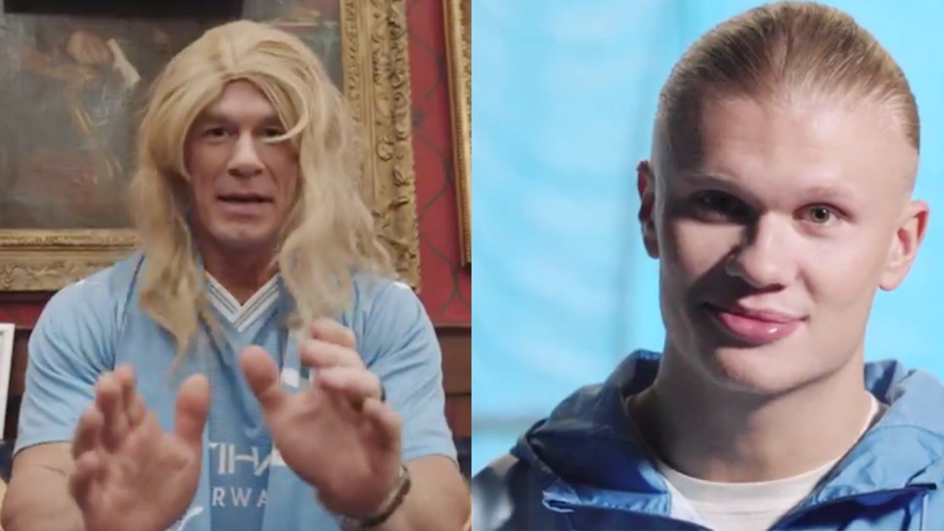 GFX John Cena Erling Haaland