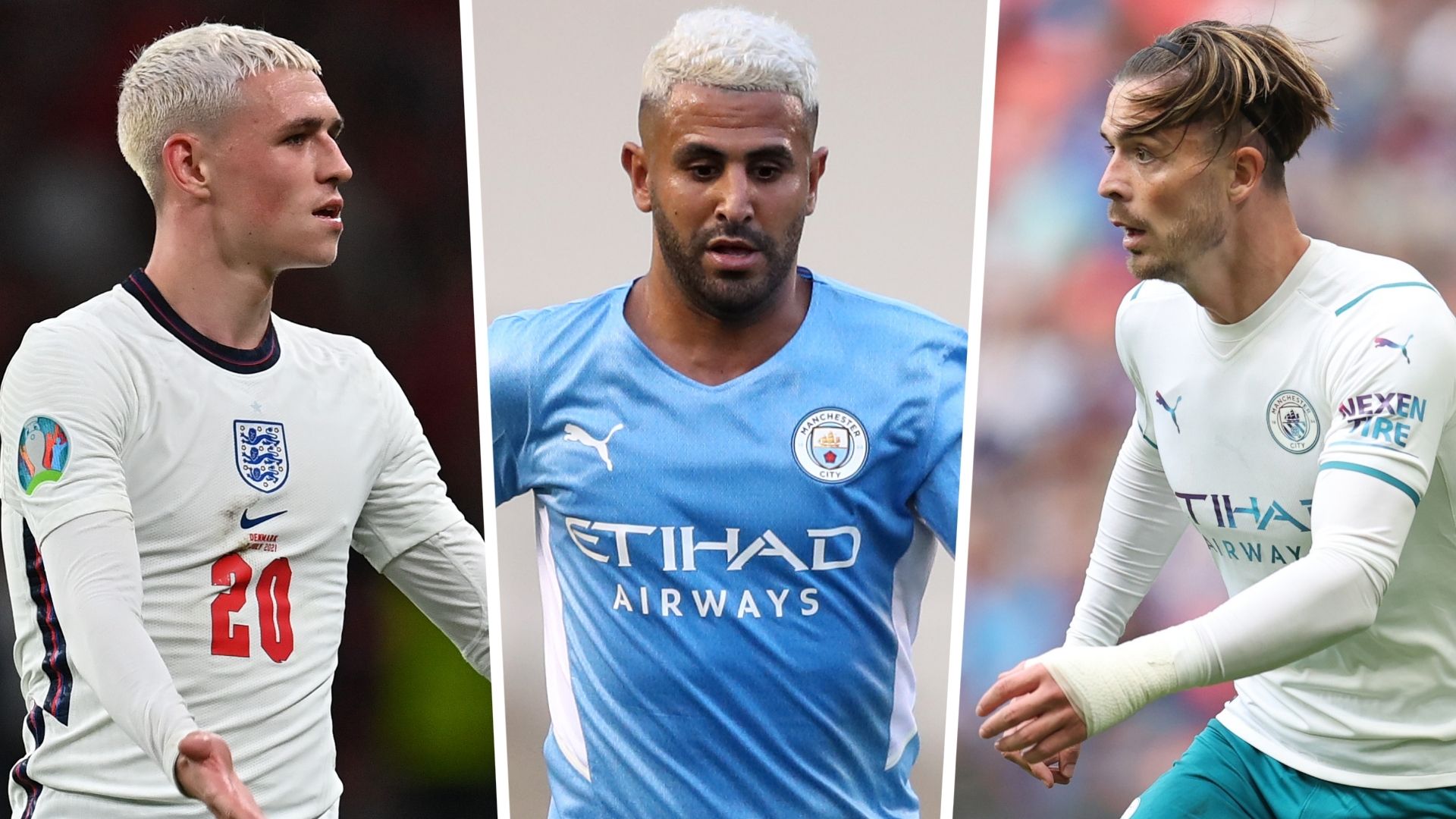 Phil Foden Riyad Mahrez Jack Grealish