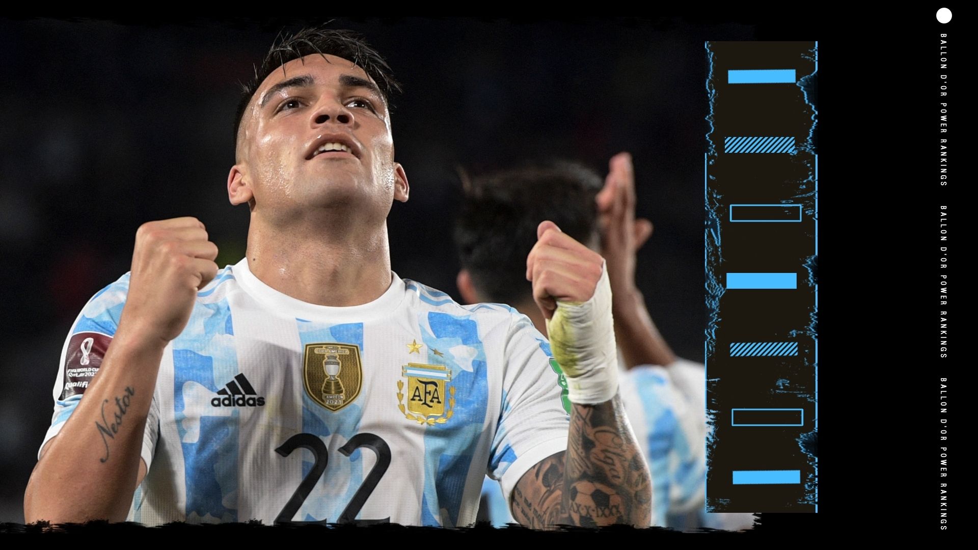 Lautaro Martinez Ballon d'Or Rankings GFX