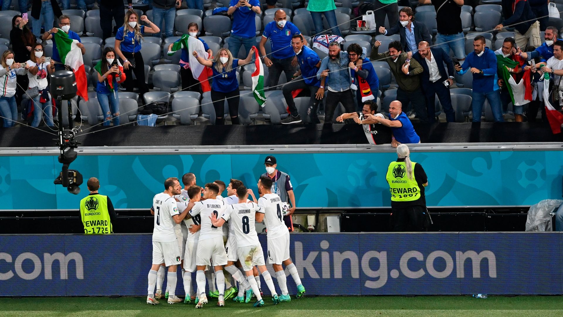 Italien Jubel Tor Belgien EM Viertelfinale 2021 LIVE