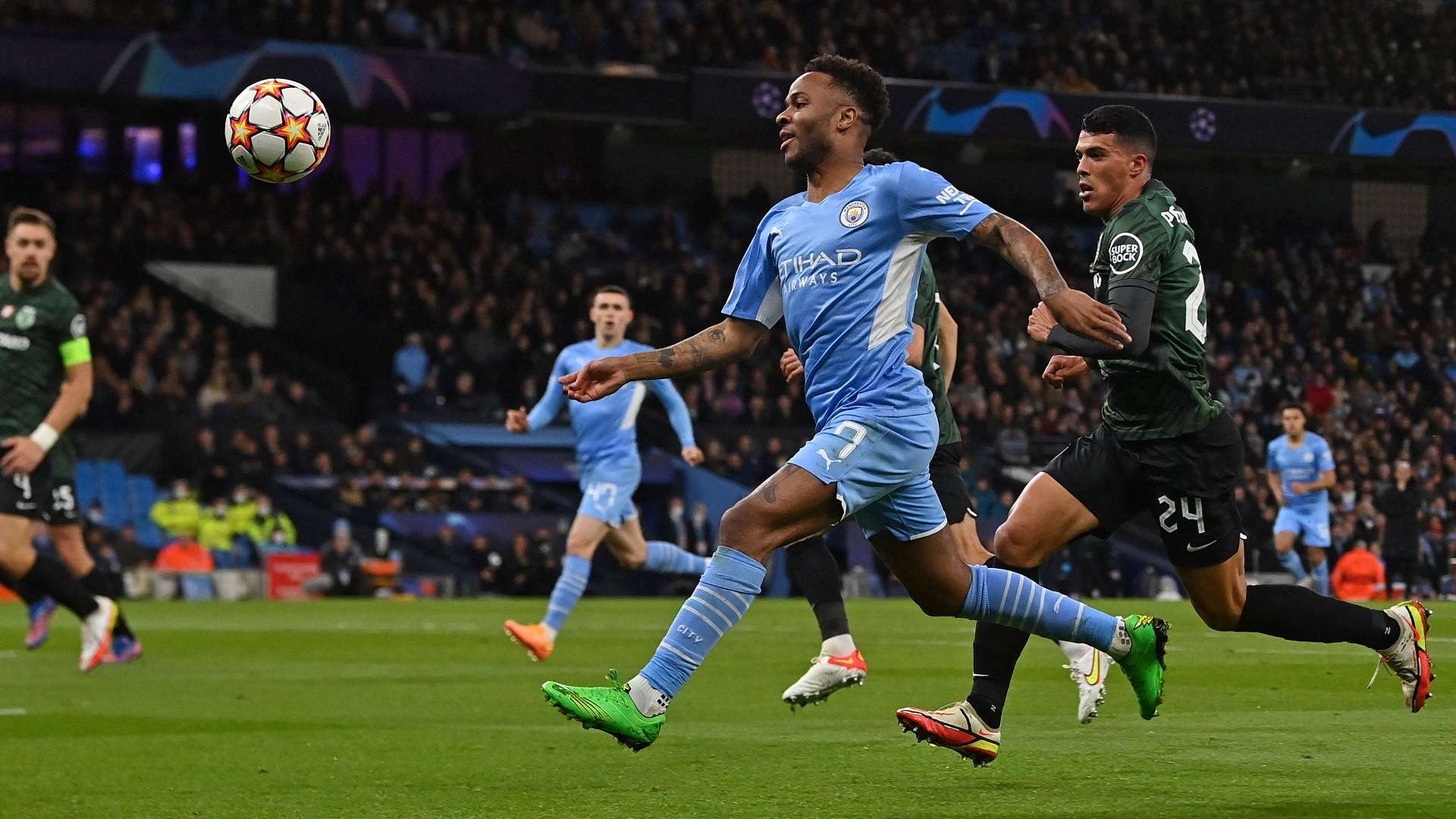 Sterling Manchester City Sporting Club Champions League